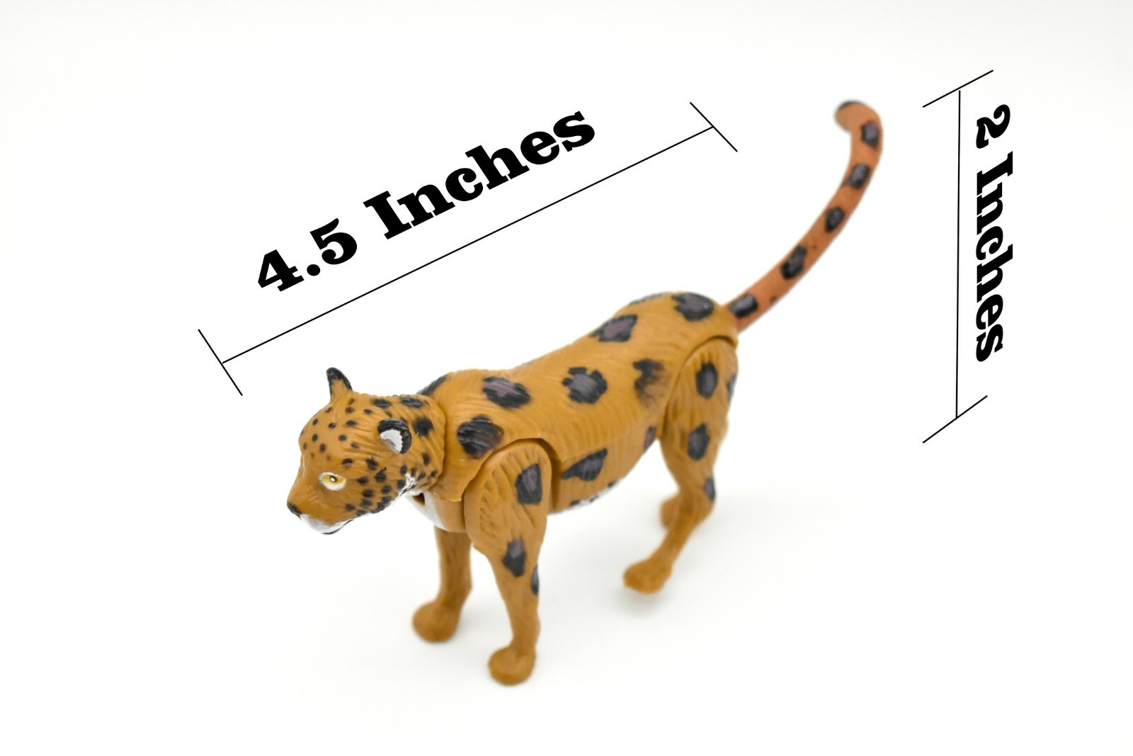 Leopard, Movable Parts, Very Nice Plastic Replica 4 1/2″ – F060 B193
