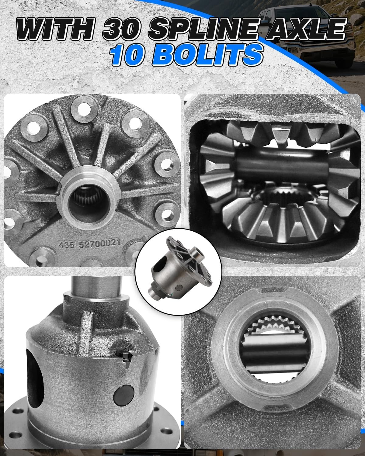 40048044 Differential Locker Bearing Chevy GMC 8.5 8.6 30 Spline