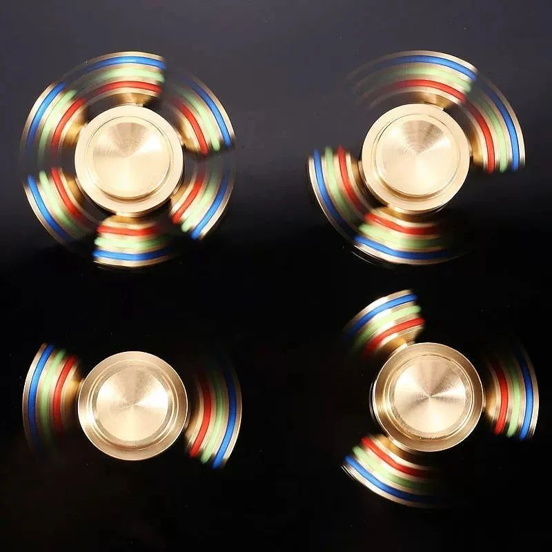 Unique Metal Fidget Spinner – EDC Fingertip Gyro Toy for Stress & Anxiety Relief