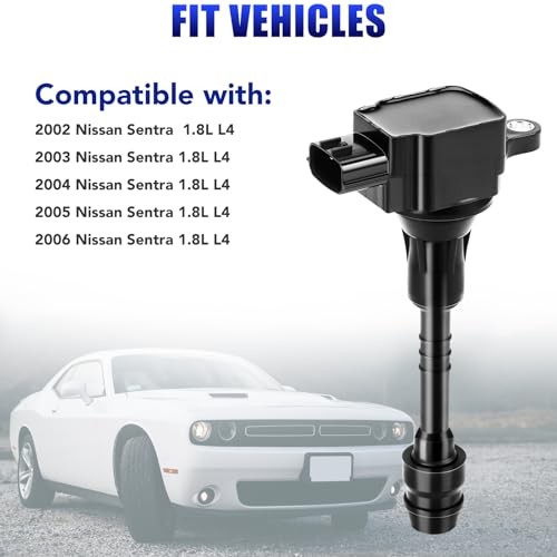Set of 4 Ignition Coil Pack and Spark Plugs Fits for Nissan Sentra 1.8 L4 2002
