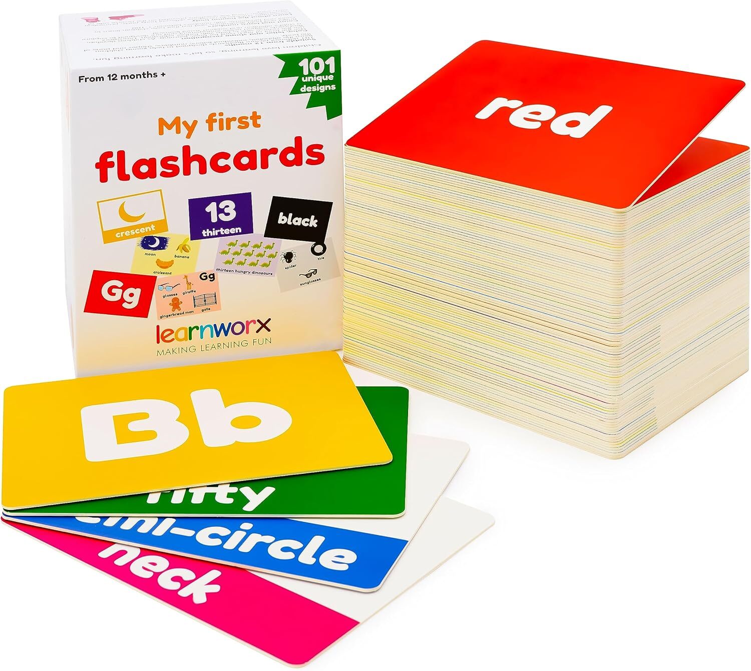 Baby Learning Flash Cards for Toddlers 1-3 | Kids Letter Number Alphabet Animal