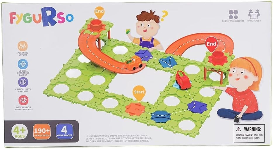 DIY STEM Board Games Kids Toys,Road Builder Educational Learning Toys for Kids