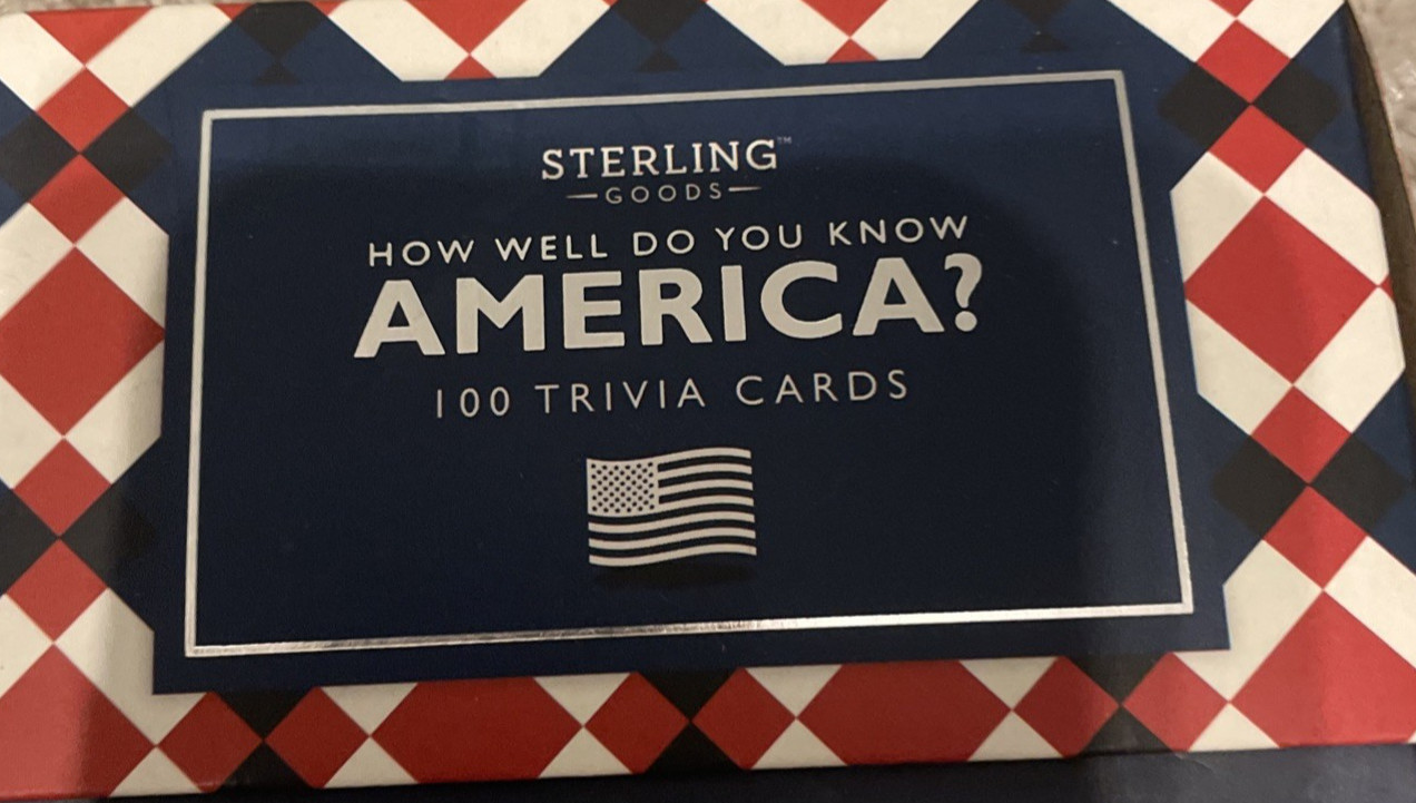 How Well Do You Know America? Trivia 100 Question Cards By Bell & Curfew