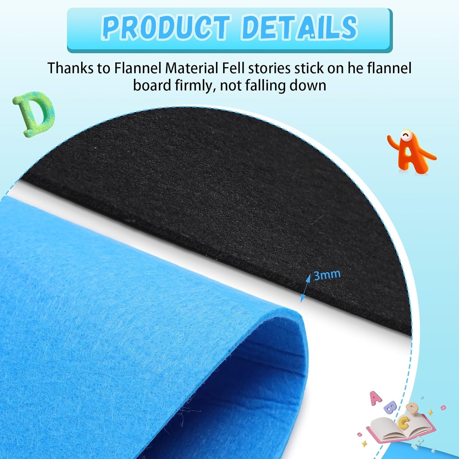 Flannel Board Stories Activity Kit 2 Pcs 41×29 Inch