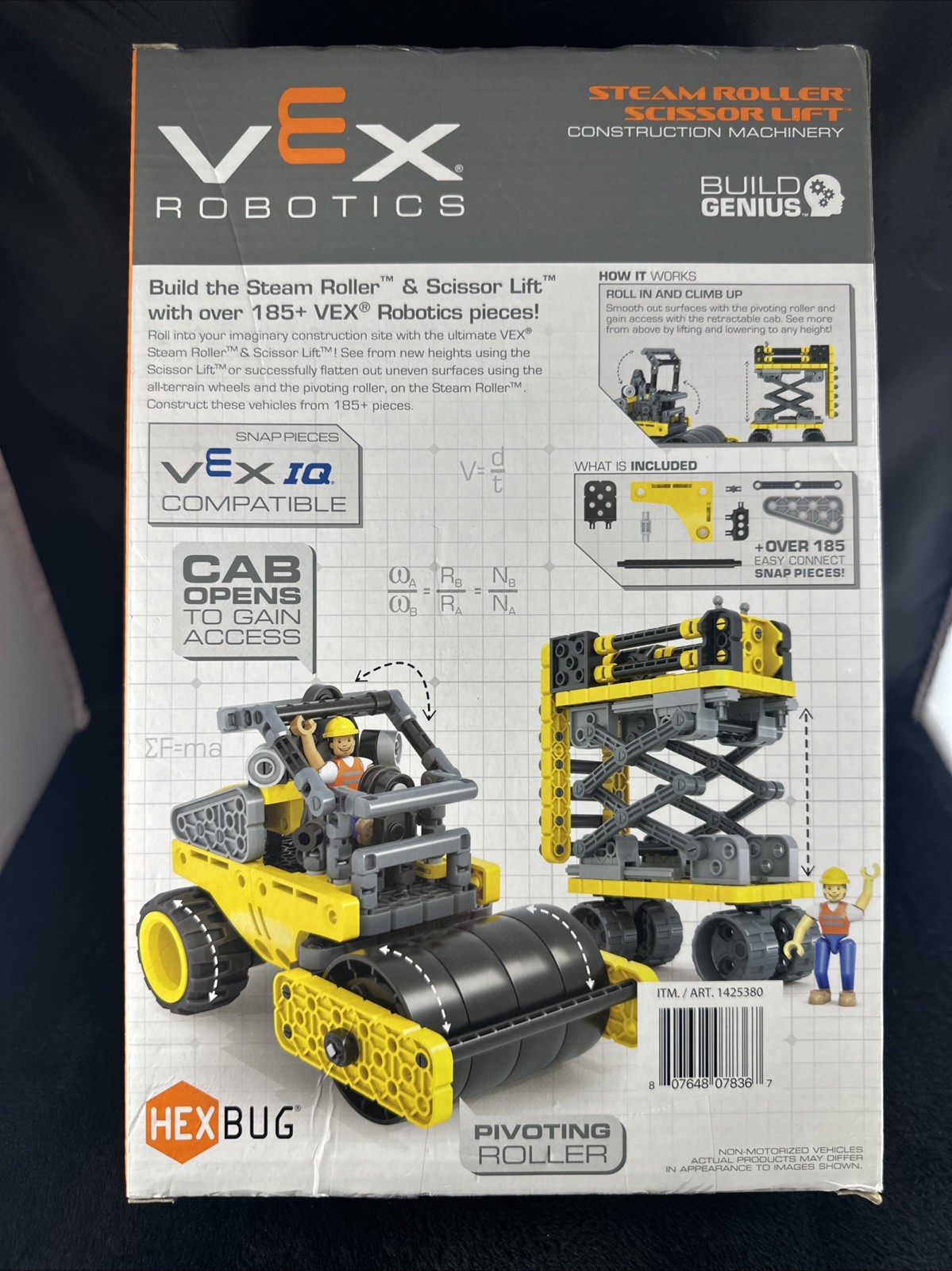 Hexbug Vex Robotics Construction – Steam Roller & Scissor Lift – New In Box ‼️