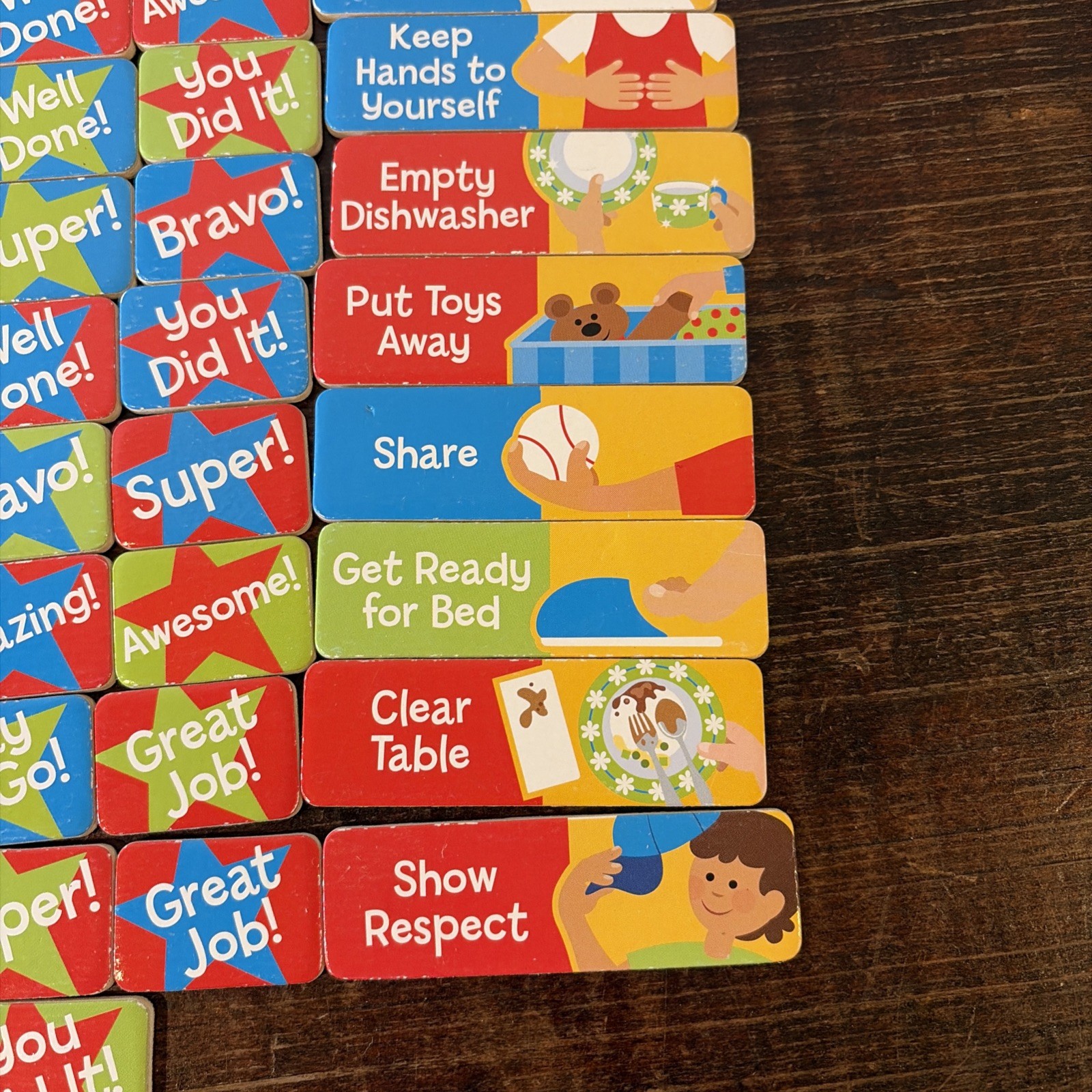 Kids Chore Reward Magnet Set Behavior Chart Praise Tasks Educational Lot