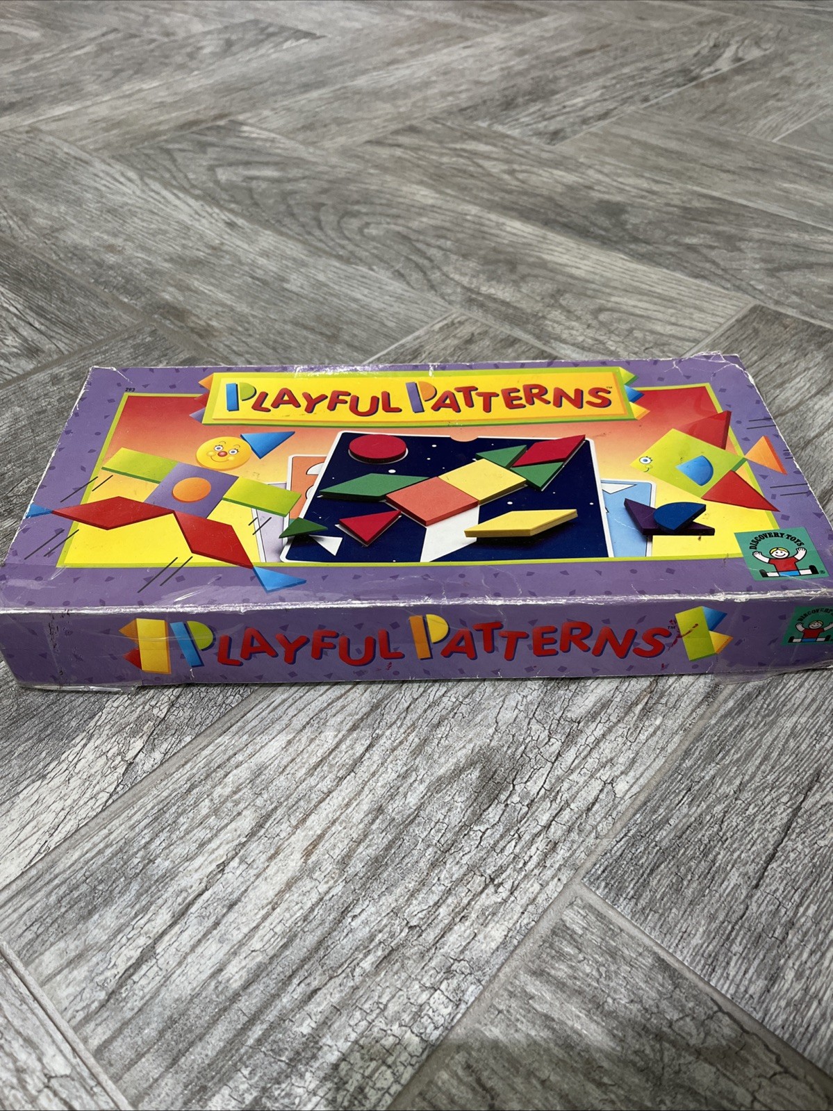 Discovery Toys Playful Patterns Design Shape Activity Game Vtg 1991 Educational
