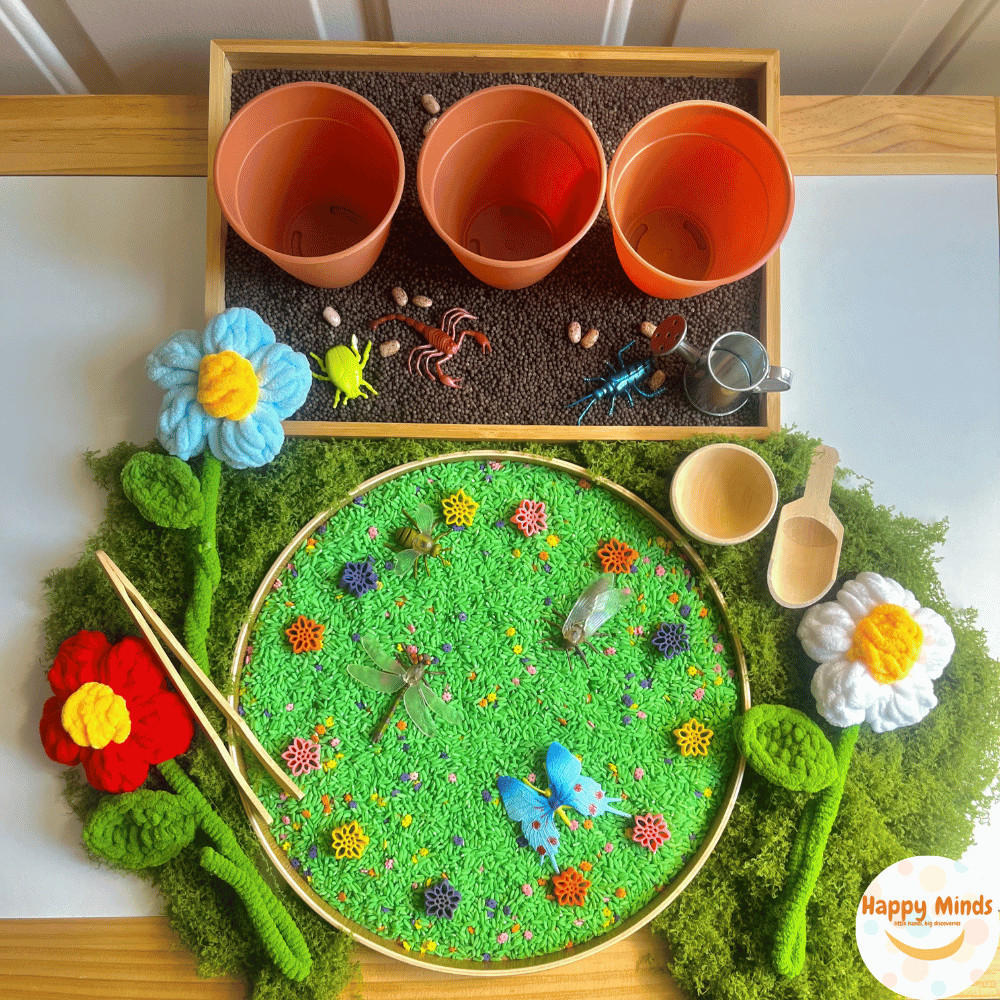 Garden of Flowers Sensory Bin (4 cups) | Spring Sensory Bin, PretendSensory Play