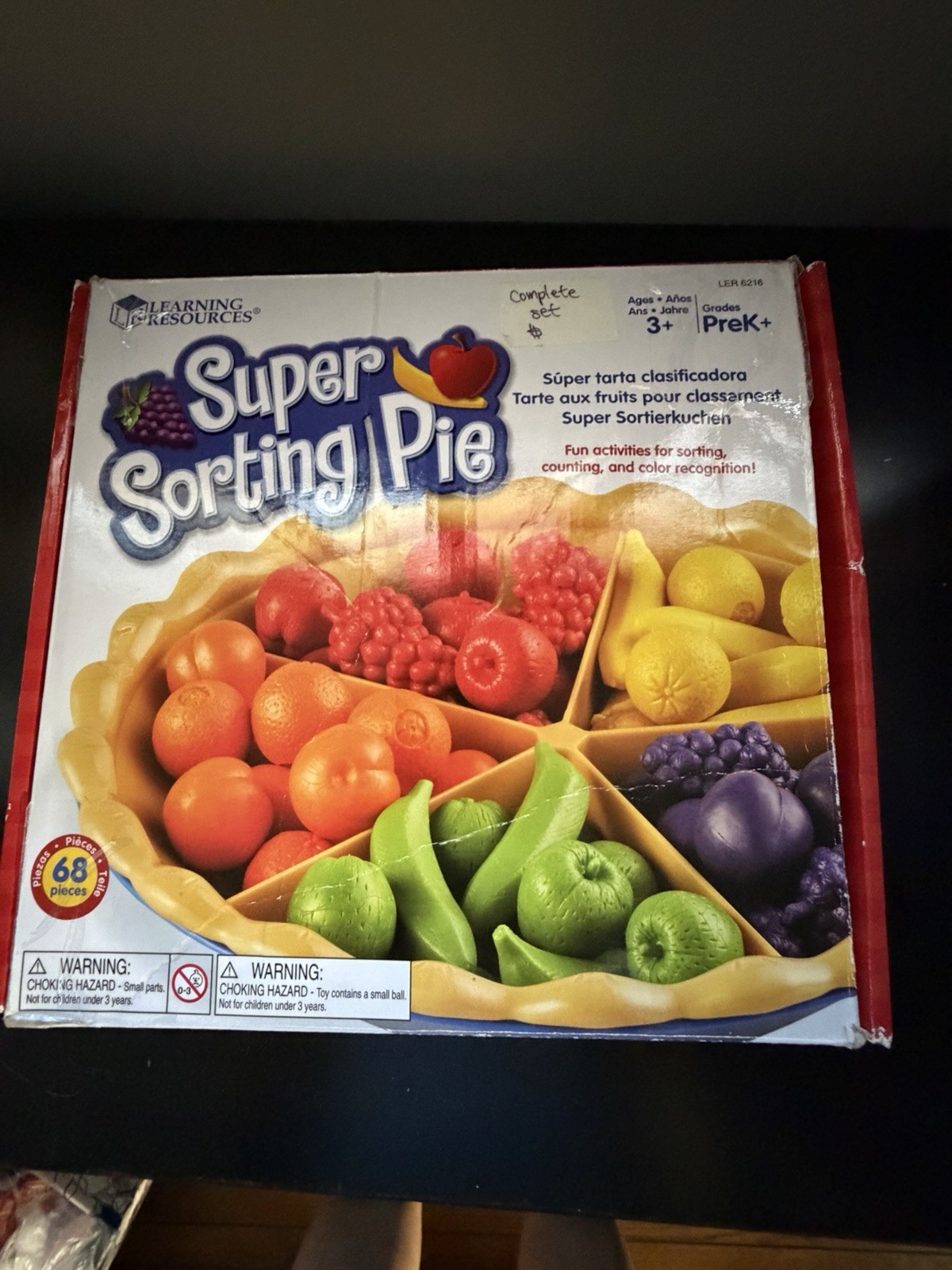 Learning Resources Super Sorting Pie Skill Learning: Sorting, Motor Skills Kids
