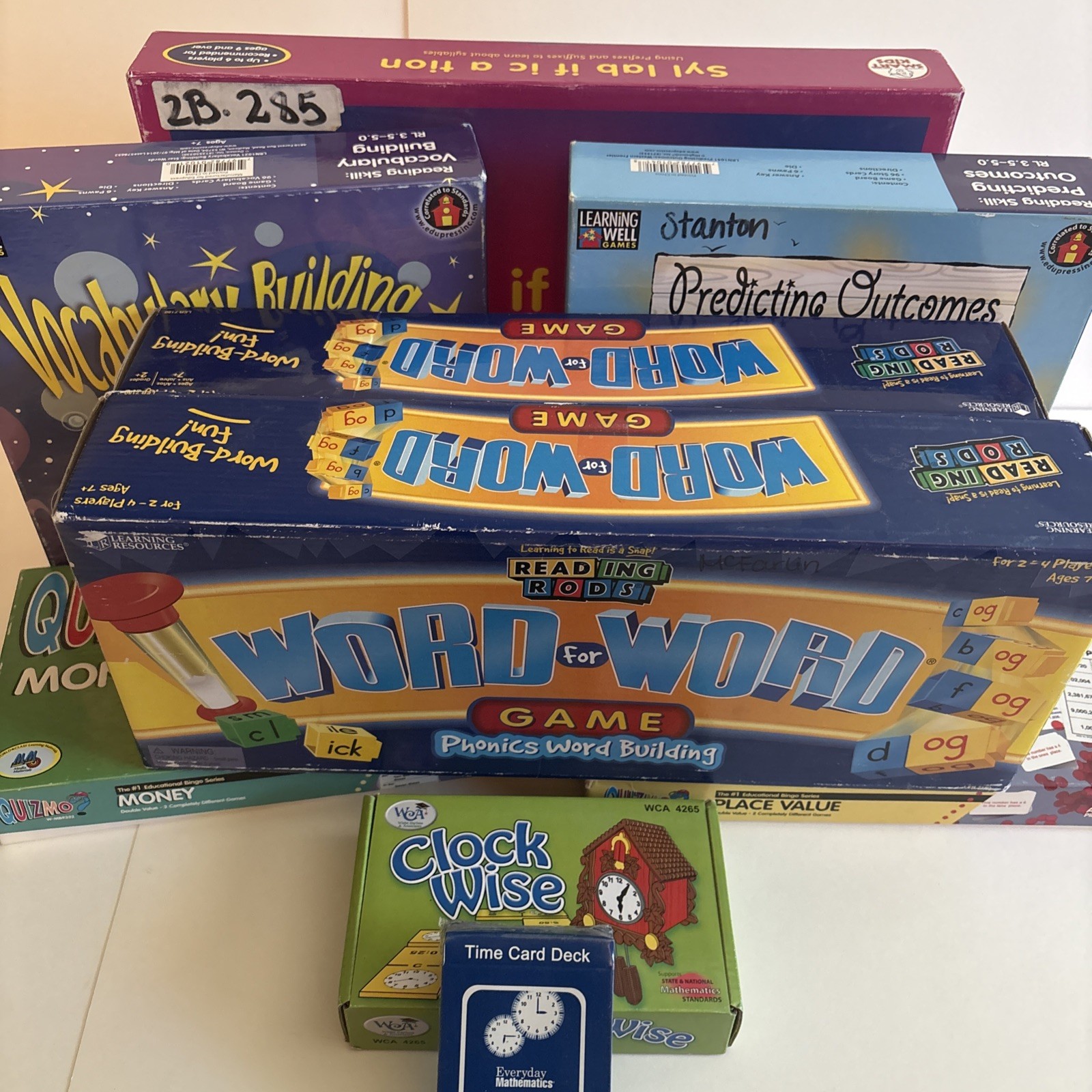 Learning Center Learning Wel Activity Set Lot Of 8 Games 7+ Homeschool Education