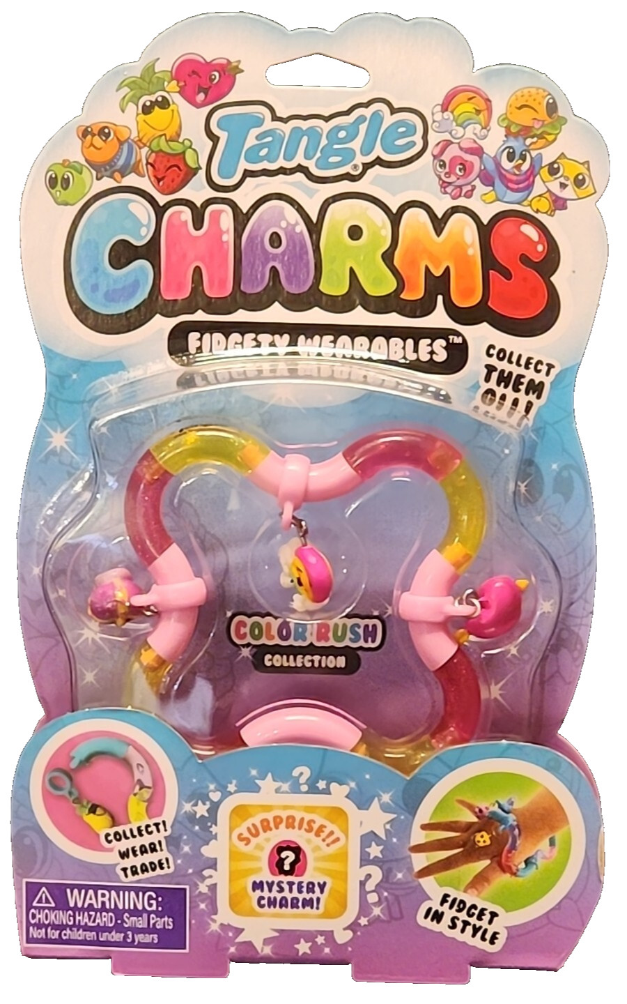 Tangle Charms Fidgety Wearables Cutesy Bracelet Style Color Rush (SMBN)