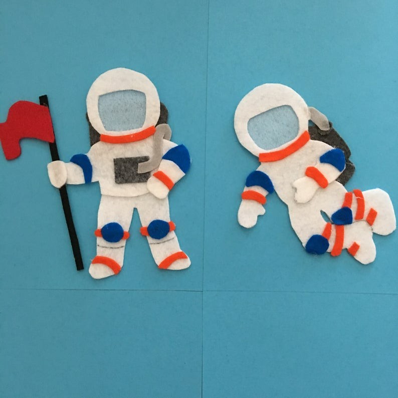 Outer Space Felt Set for Flannel or Felt Board Play