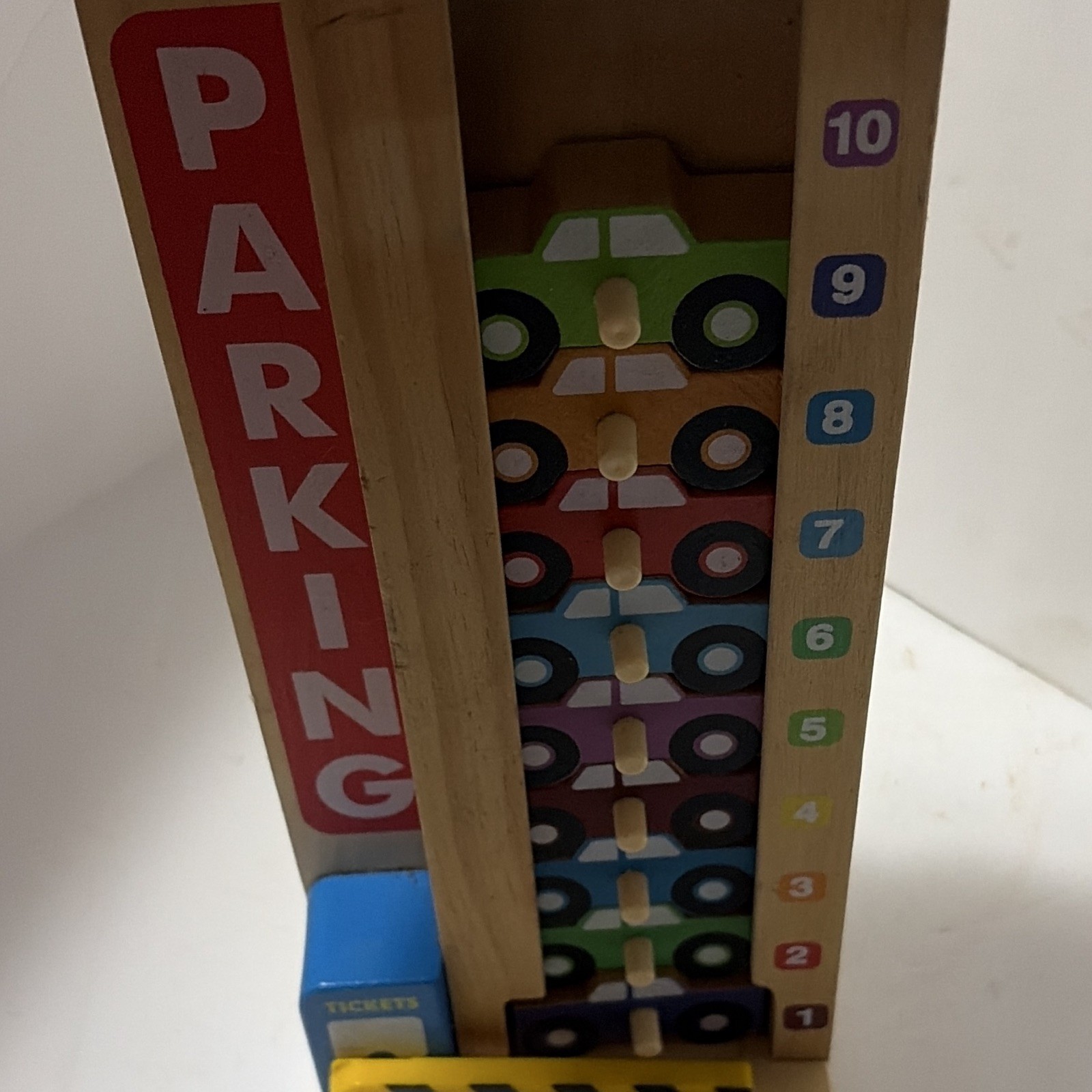 Melissa & Doug Stack & Count Parking Garage Counting Toy Ages 3+ #5182