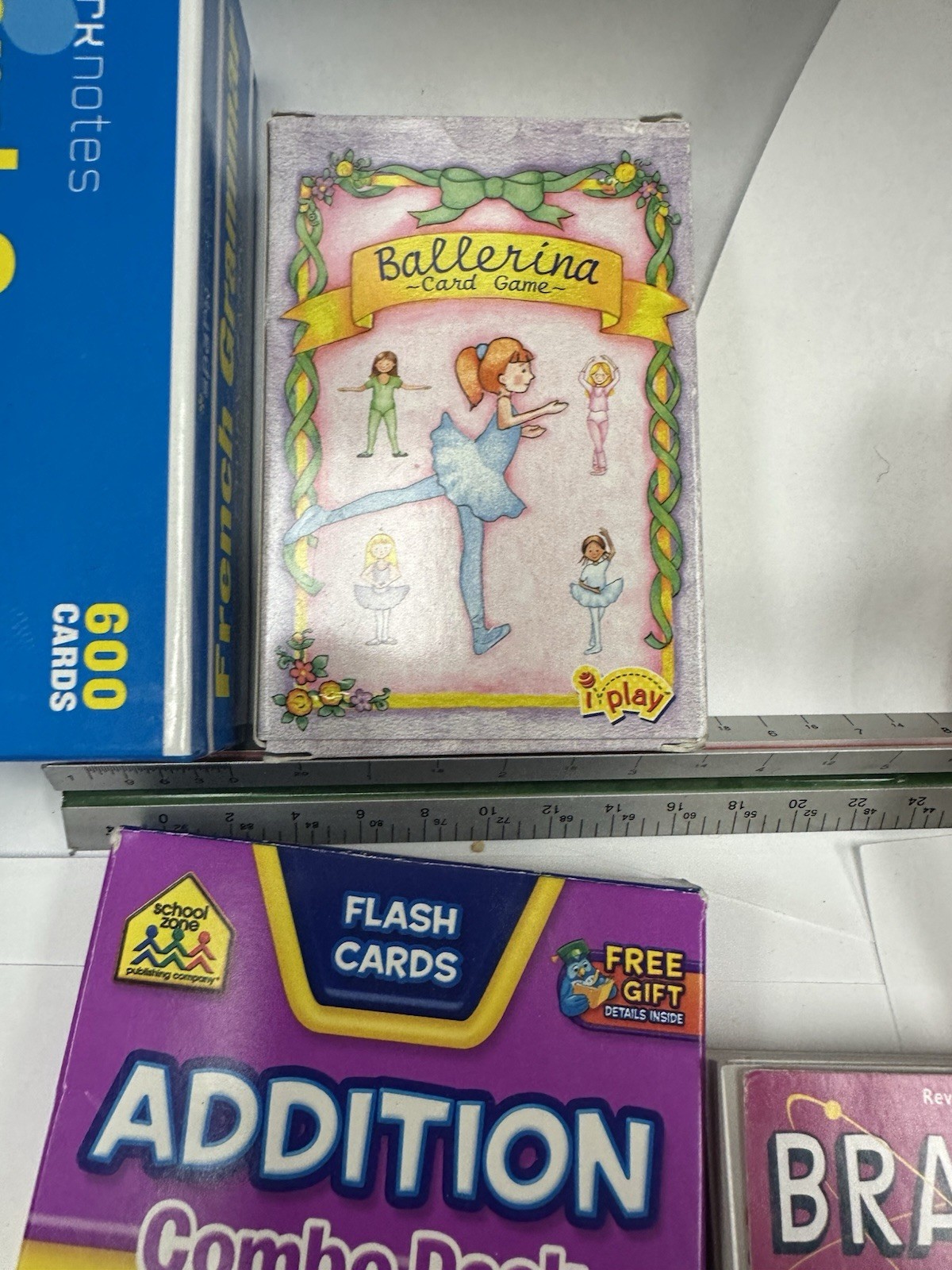 Educational Math Flash Cards & Card Games Lot – Brain Quest, Mad Gab