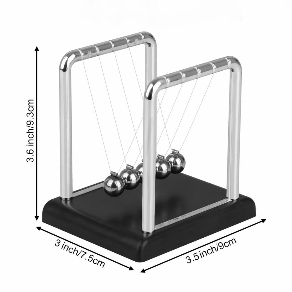 Newton Cradle Pendulum-Metal Perpetual Motion Toy & Swing Balance Collision Ball