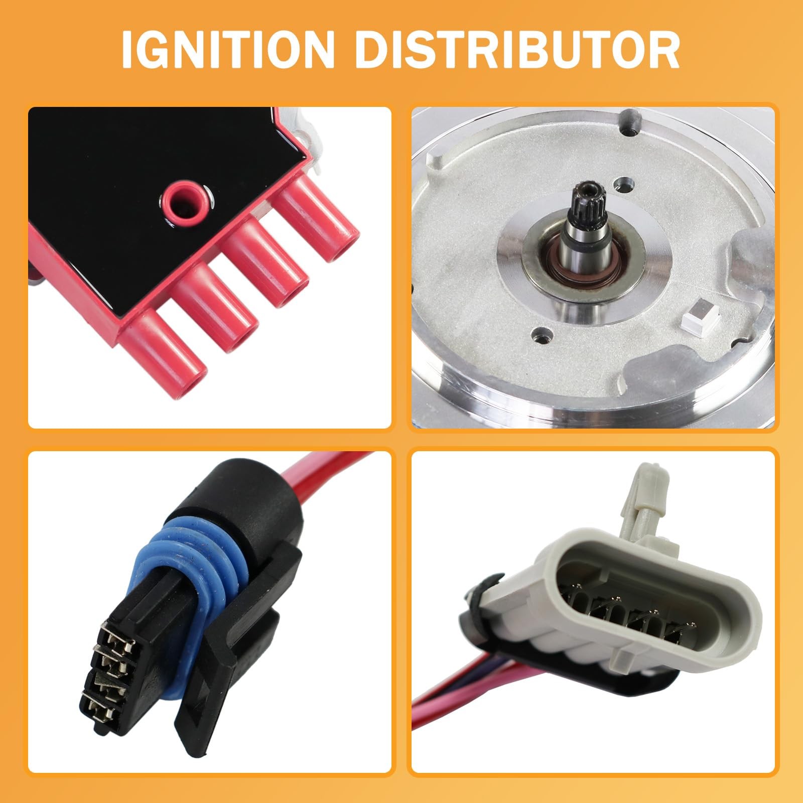 Red Ignition Distributor Chevy Camaro Corvette 5.7L 1992