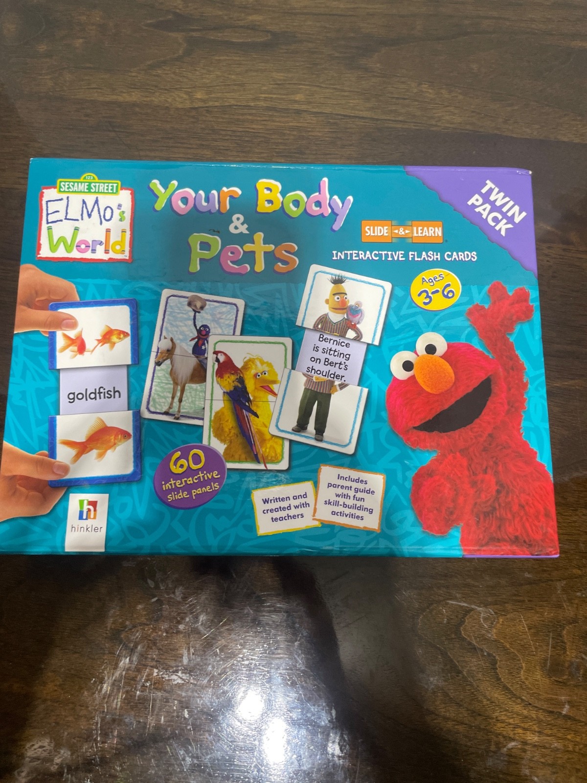 Sesame Street Elmo’s Word flash cards Your body and Pets