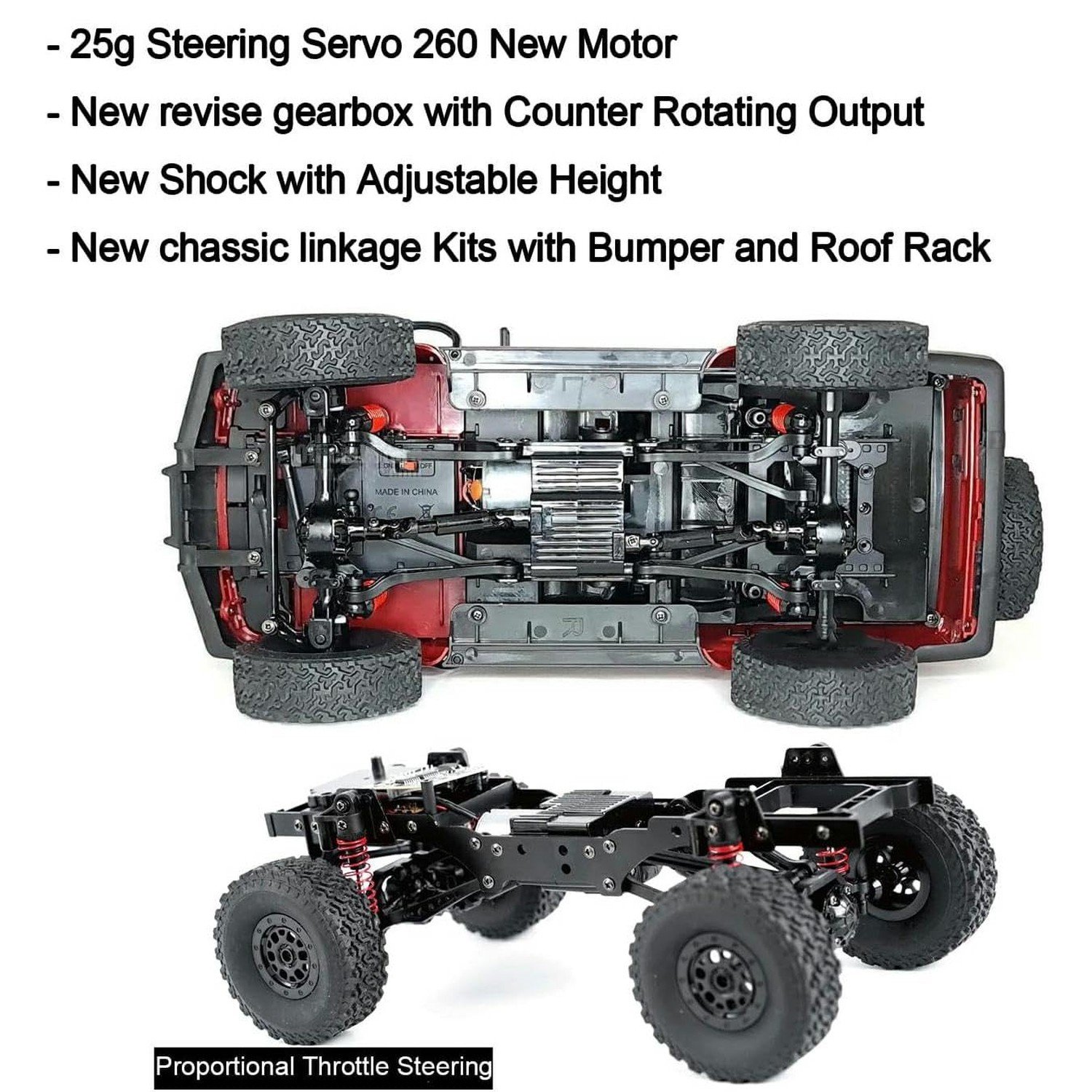 RC Rock Crawler 4×4 RC Truck WPL C54-1 RC Crawler Off Road 1/16 Scale RTR All…