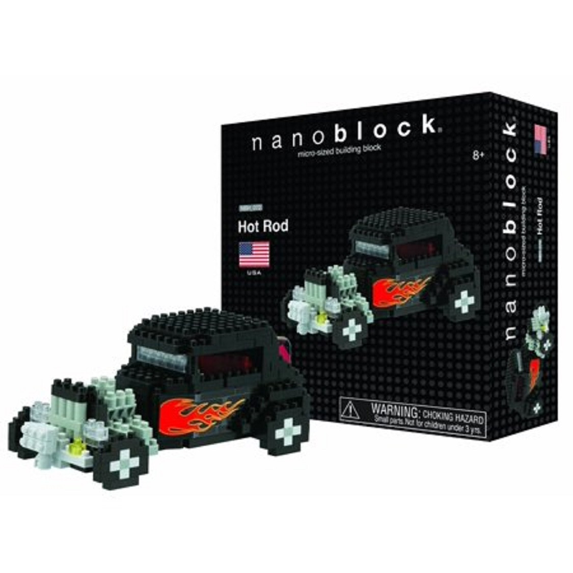 Nanoblock Micro Sized Building Block Set NBH072 Hot Rod 300 pc Building Kit NIP