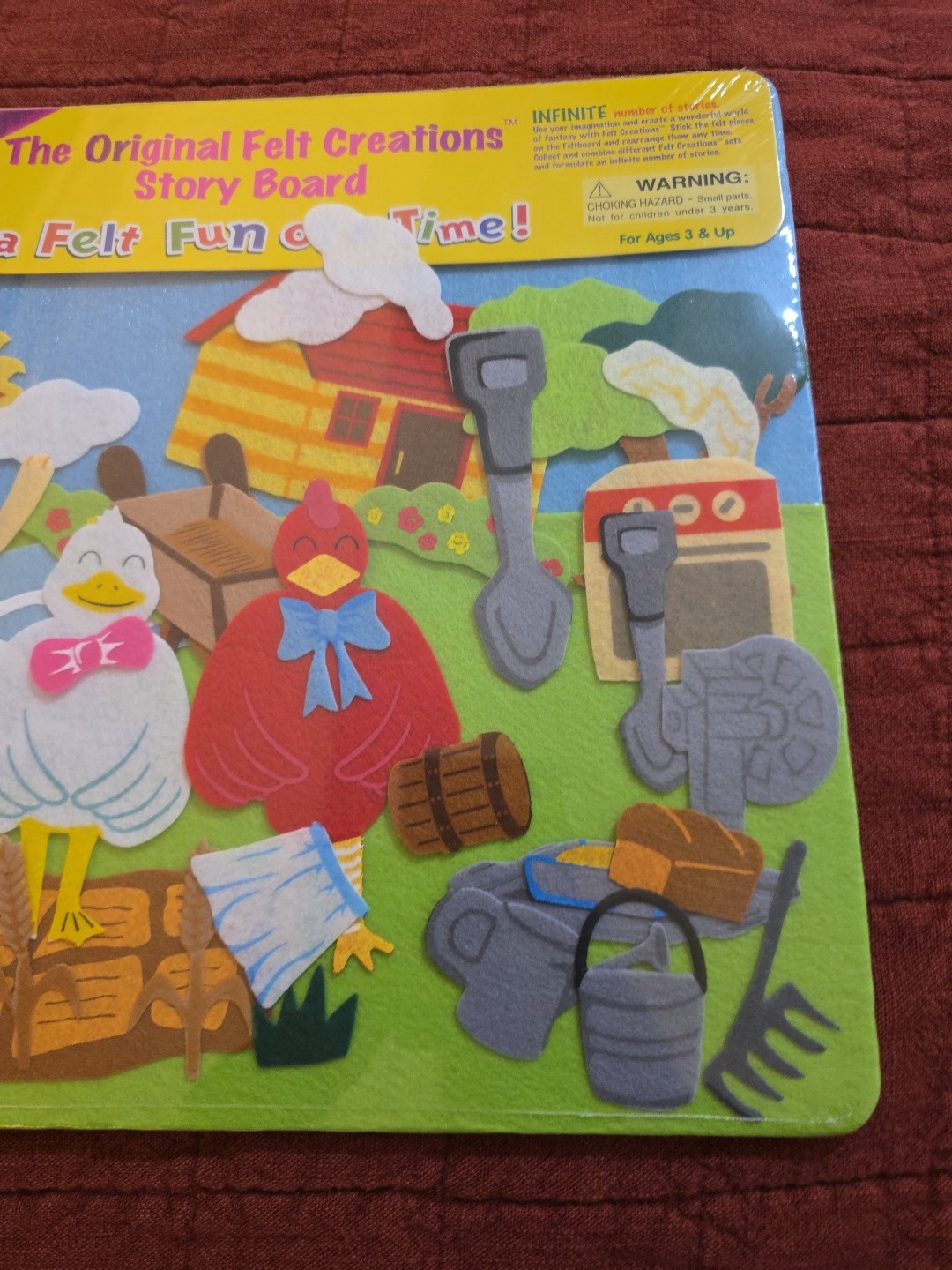 Felt Creations Story Board Little Red Hen Original New! Hard To Find! Cute!