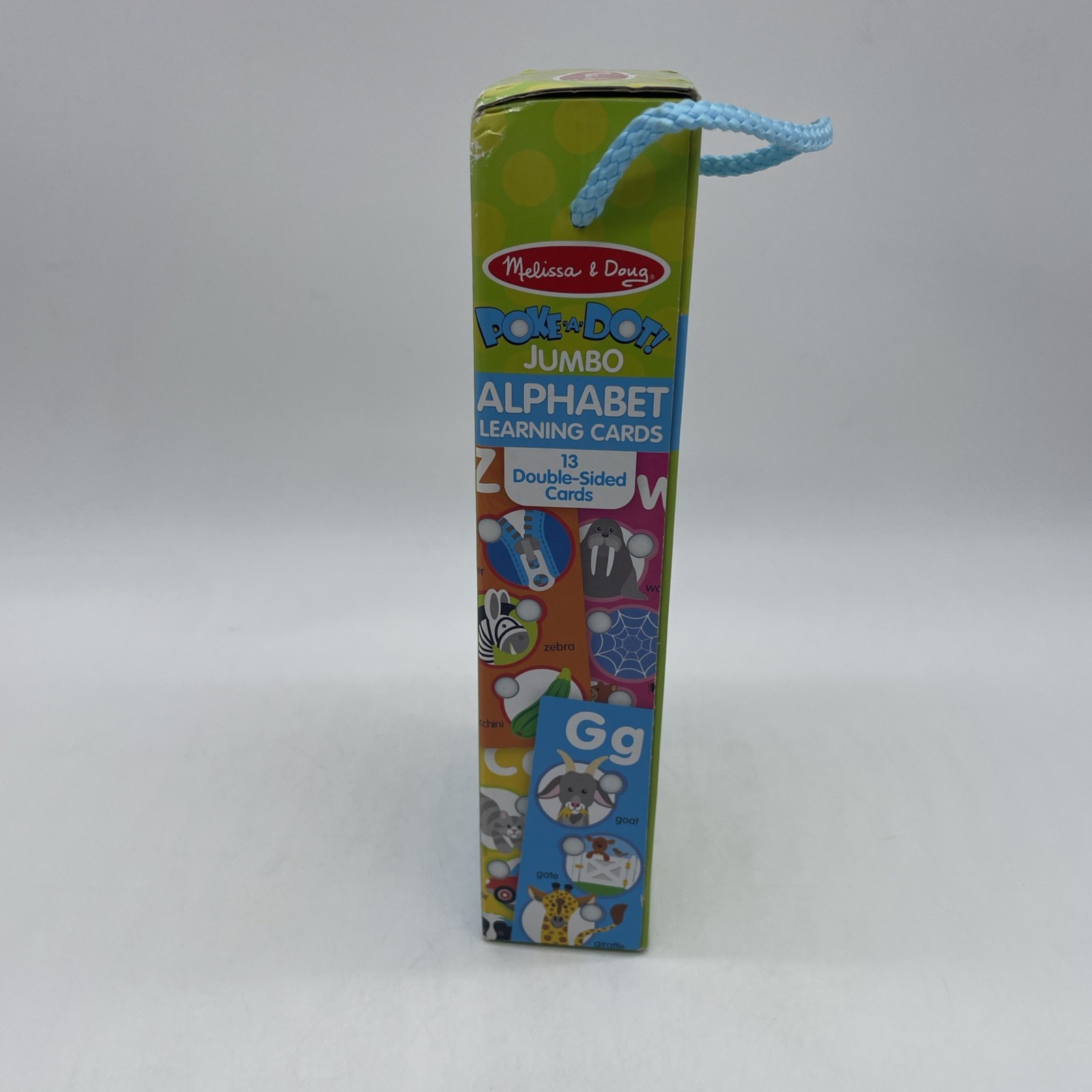 Melissa & Doug Poke A Dot Jumbo Alphabet Learning Cards Double Sided Cards 31470