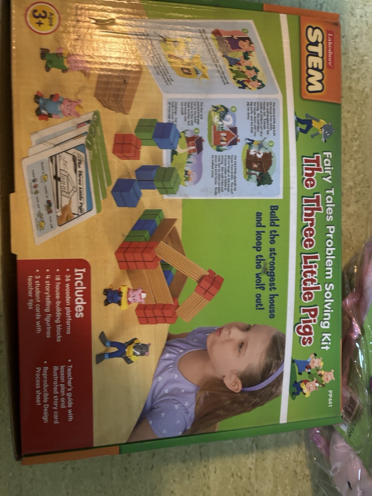 Lakeshore STEM Fairy Tales The Three Little Pigs Problem Solving Kit NEW