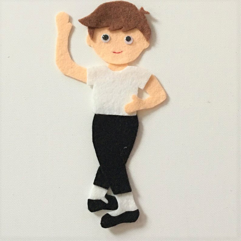 Ballerina Dancers Felt Set for Flannel or Felt Board Play