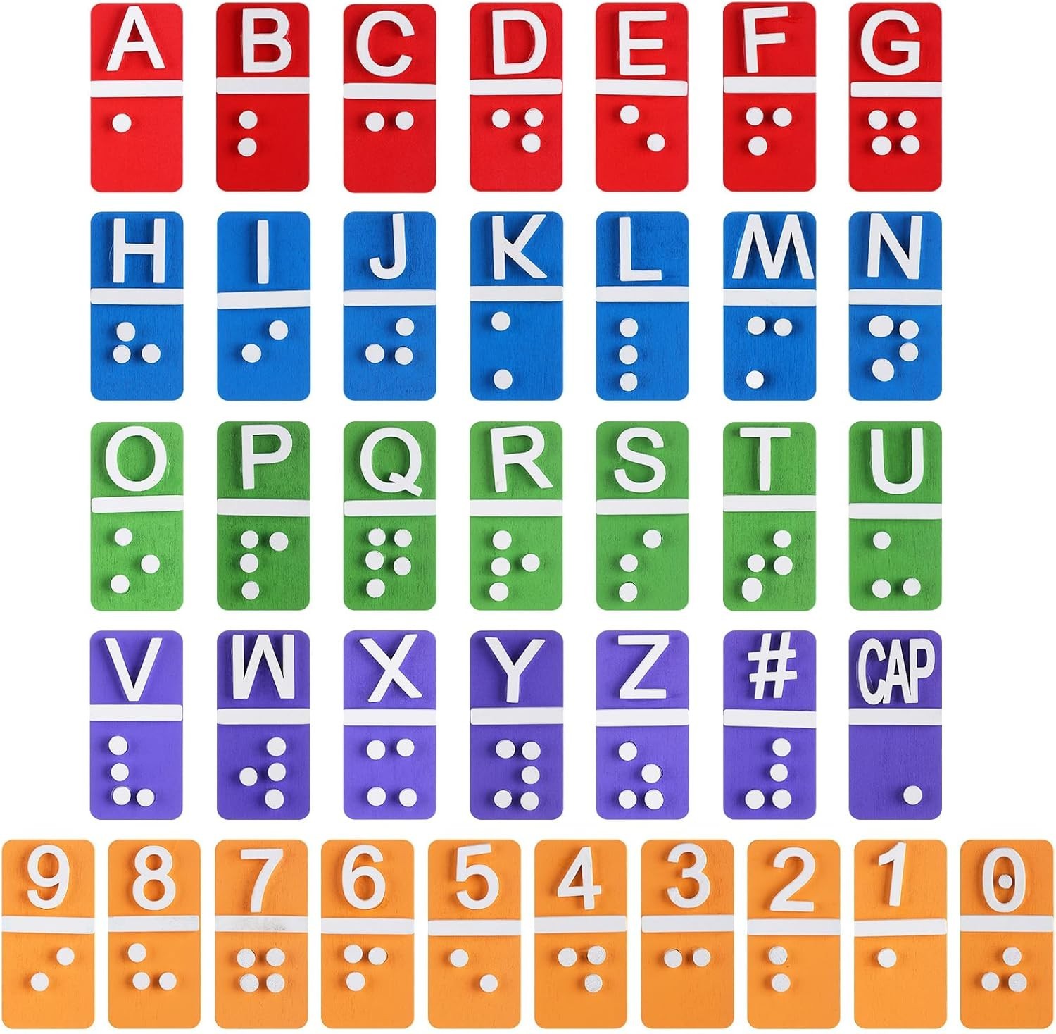 Tactile Braille Alphabet Set – Educational Learning Tool//