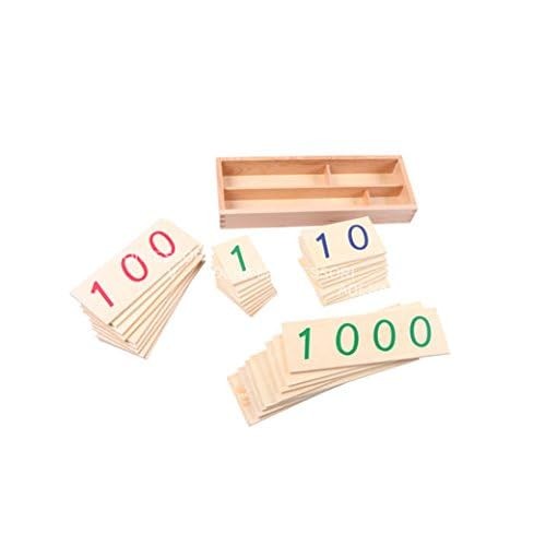Materials-Small Wooden Number Cards with Box (1-9000)