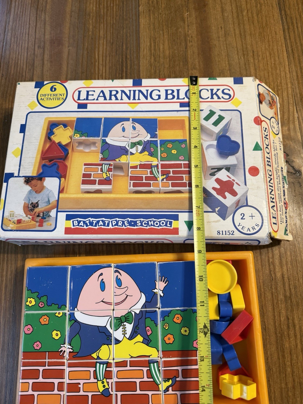 Battat Pre School Learning Blocks 6 Different Activities Puzzles Humpty Dumpty
