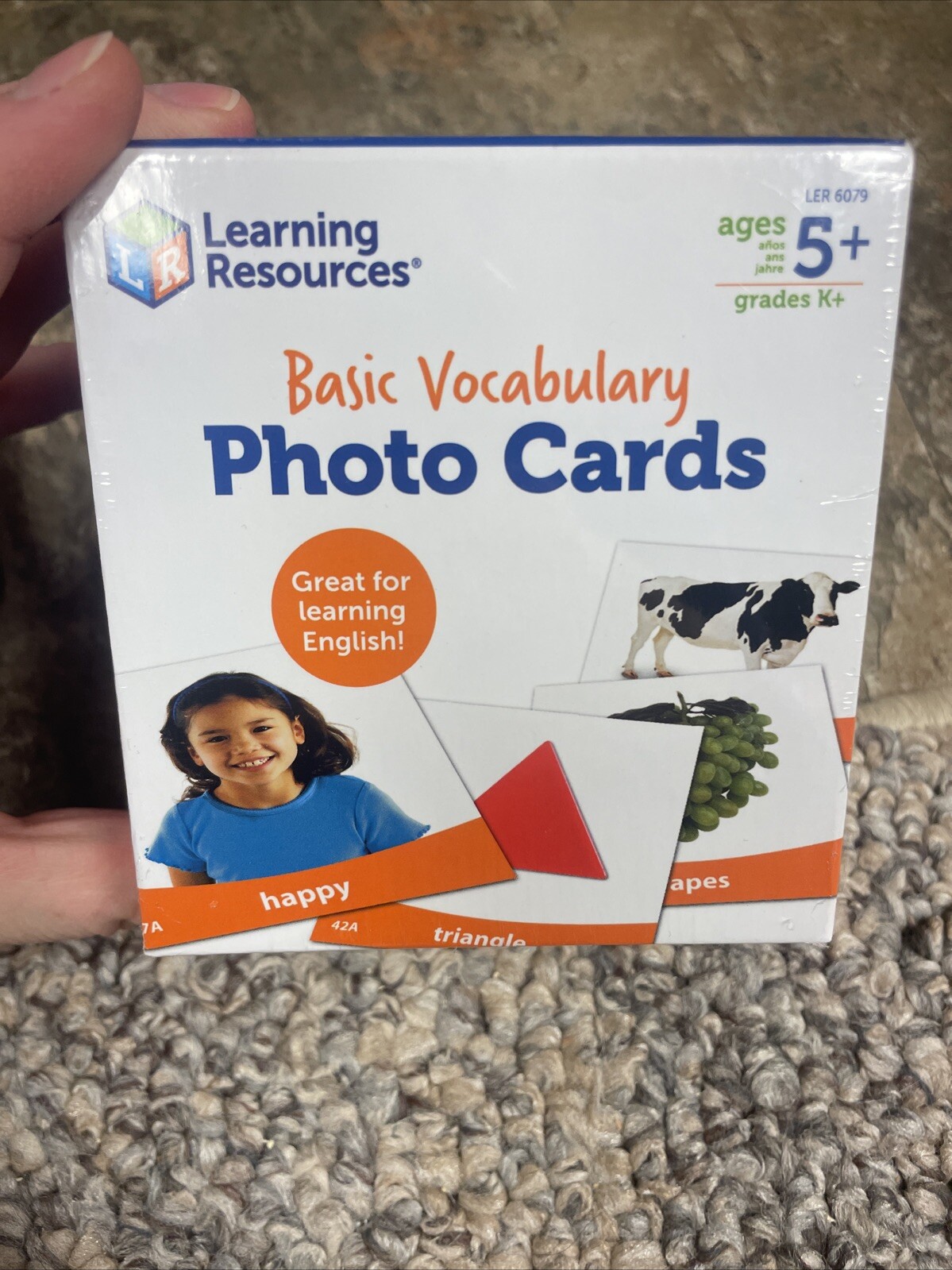 Learning Basic Vocabulary Photo Cards Phonics Learning 156 Cards Ages 5+
