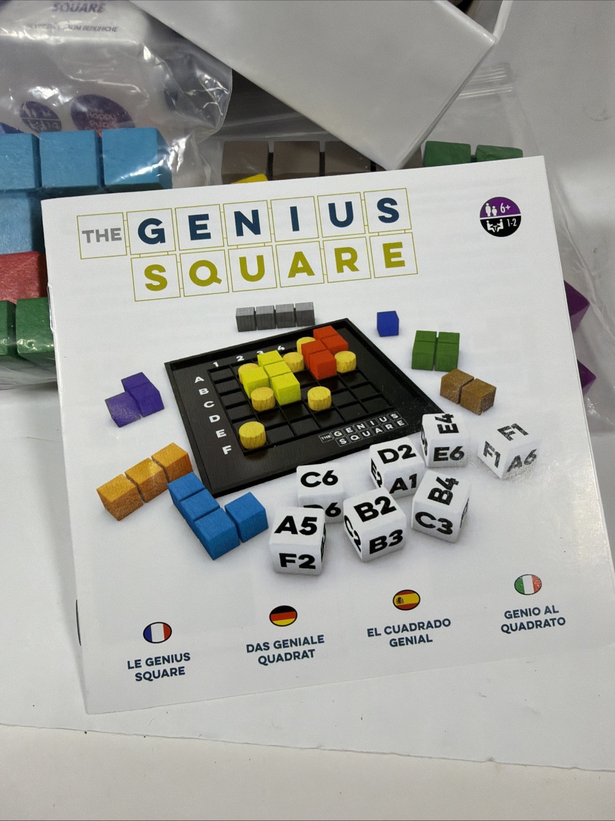 The Genius Square 100% COMPLETE The Happy Puzzle Company 2018 STEM Brain Teaser