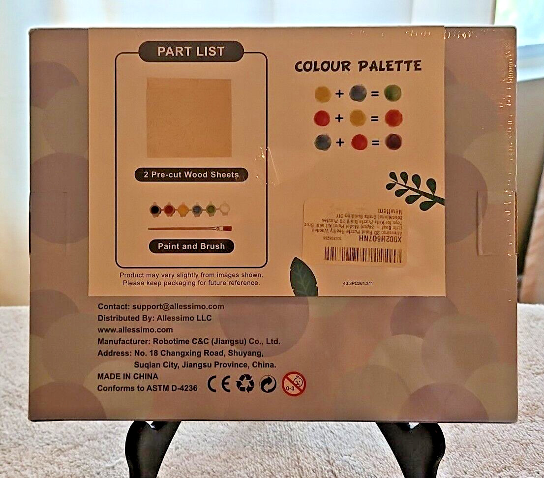 Allessimo 3D Paint Puzzle creation Model Paint Kit with Brush