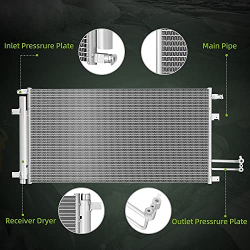 AUTOSAVER88 A/C AC Condenser Air Conditioning Condenser Compatible with