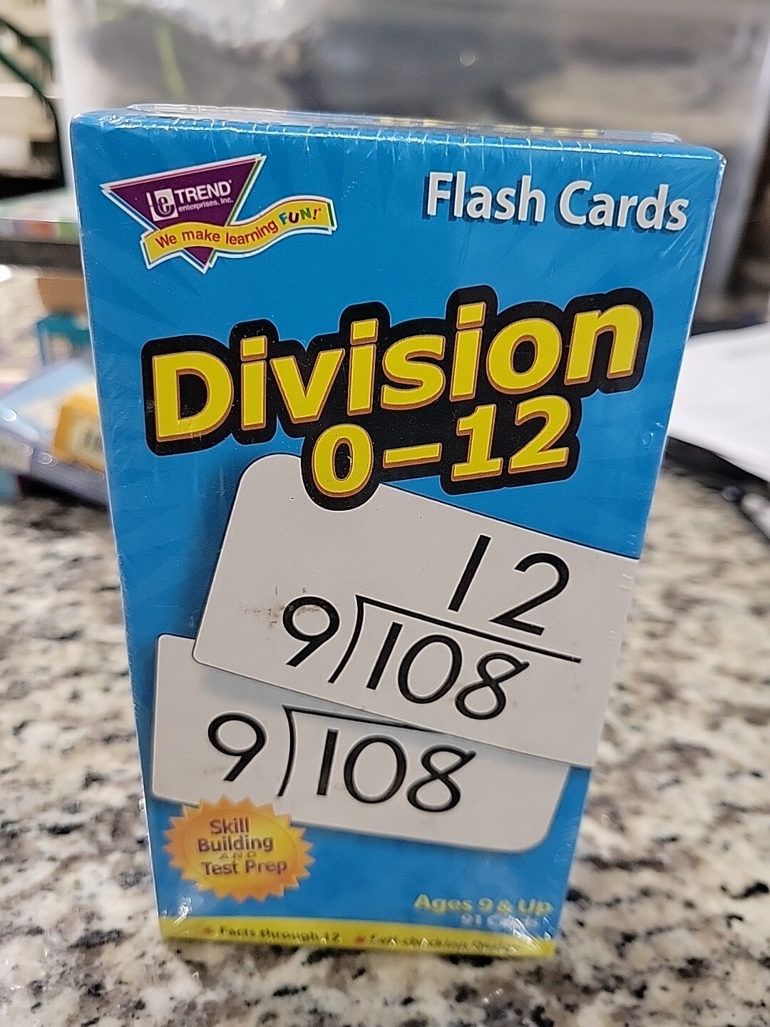 Flash Cards – Division – 91 Cards for Skill Building & Test Prep – Sealed Box!