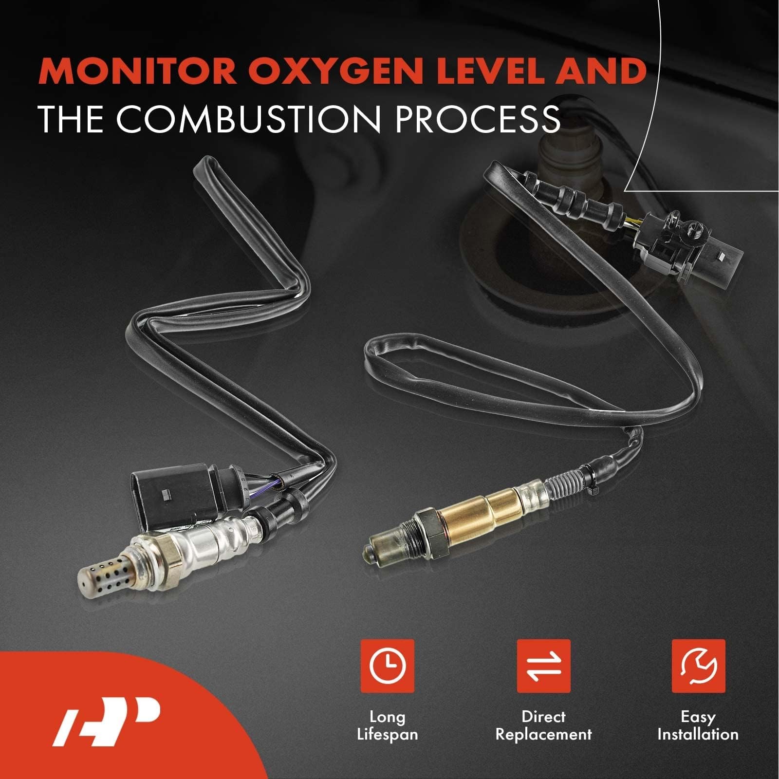 A-Premium 2-PC O2 Oxygen Sensor Upstream & Downstream Compatible with Audi…