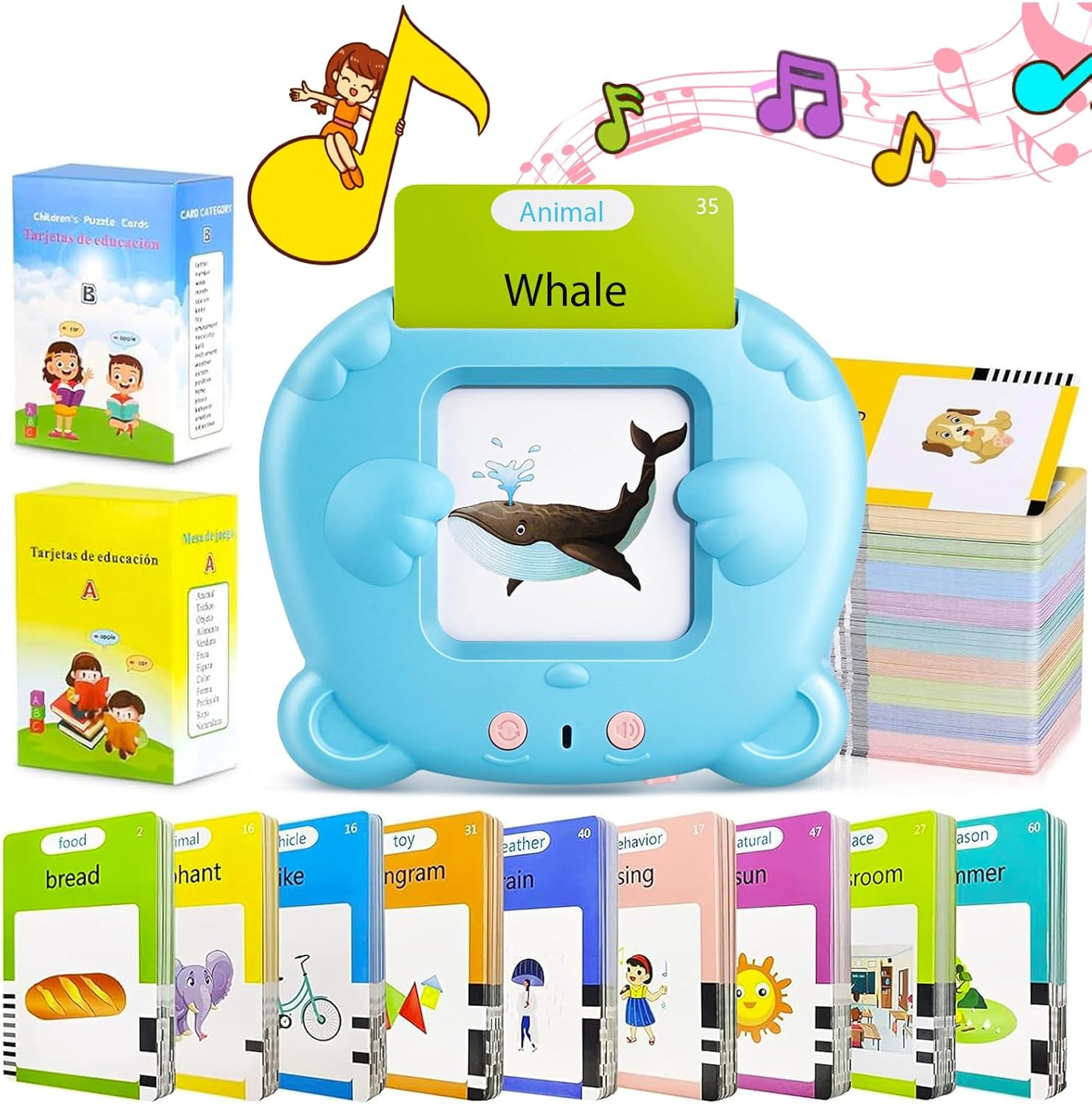 English Talking Flash Cards for Toddlers, 510 Sight Words for Learning Toys