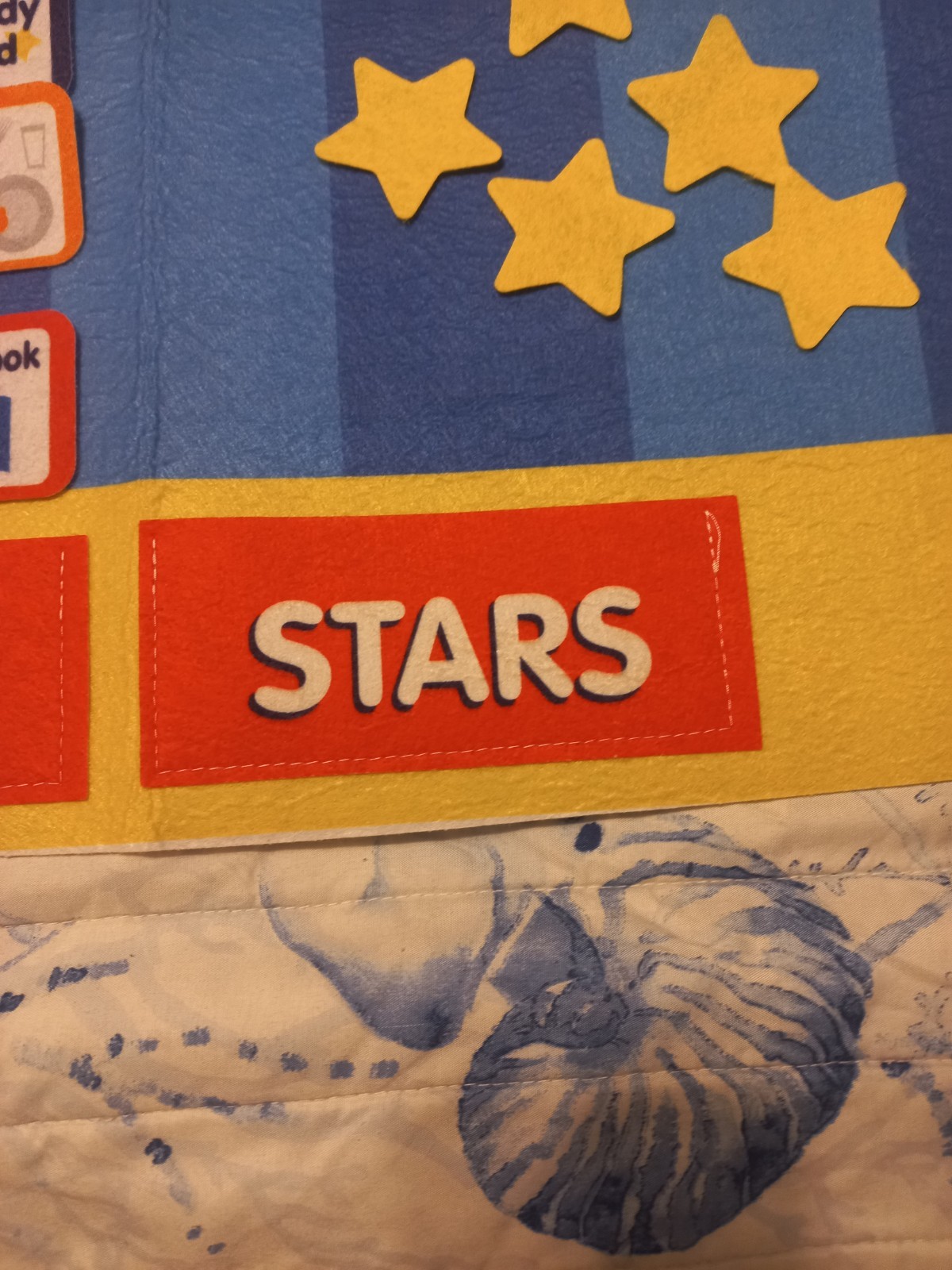Responsibilities & Rewards Chart Felt Banner 15 Chores & 15 Stars Educational