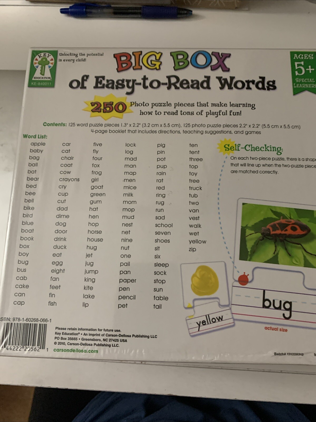 Carson Dellosa Education Big Box of Easy-to-Read Words Board Game, Grade K-2