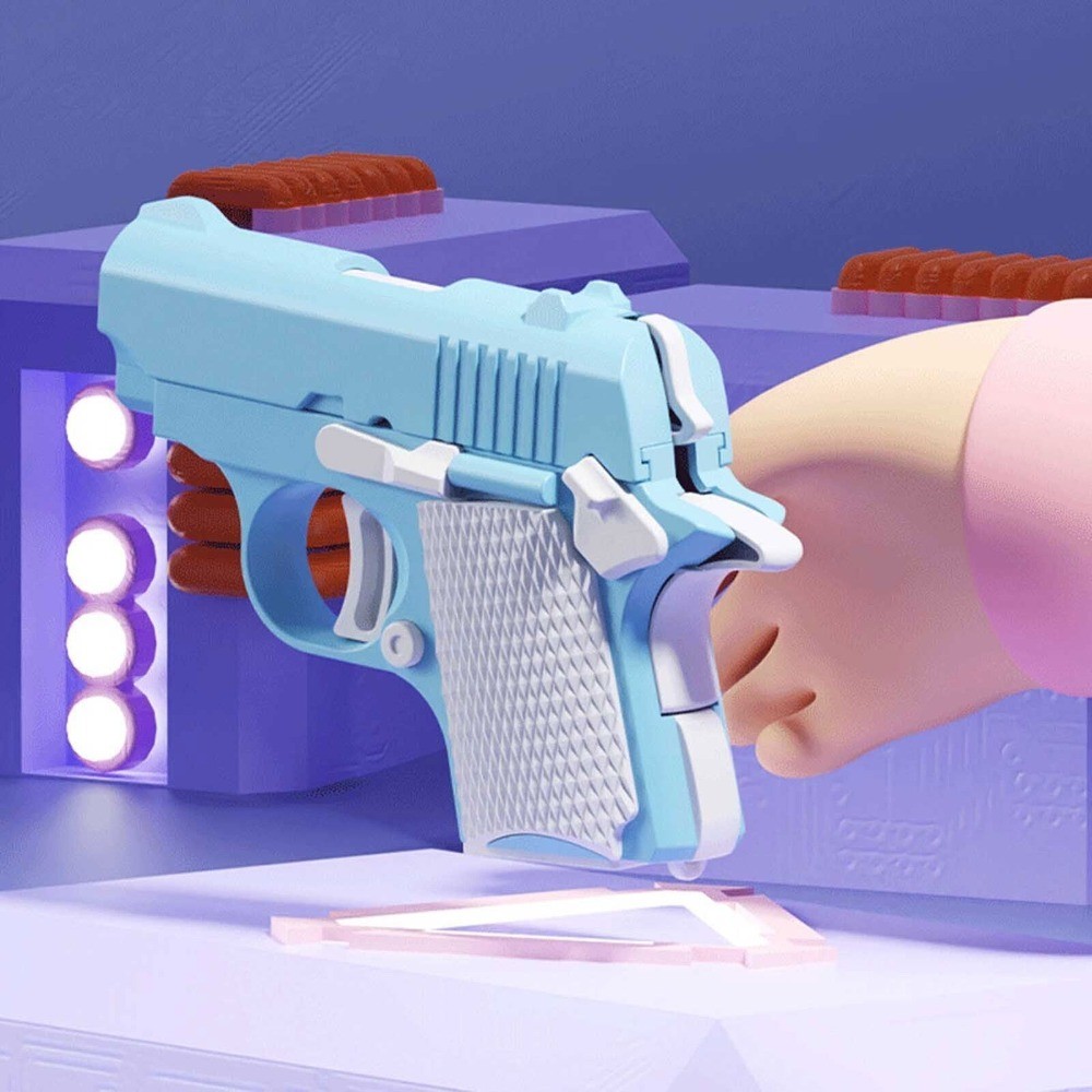 3D Printing Fidget Toy Gun Sensory Toy Anxiety Relief Toy Gravity Gun Adult Gift