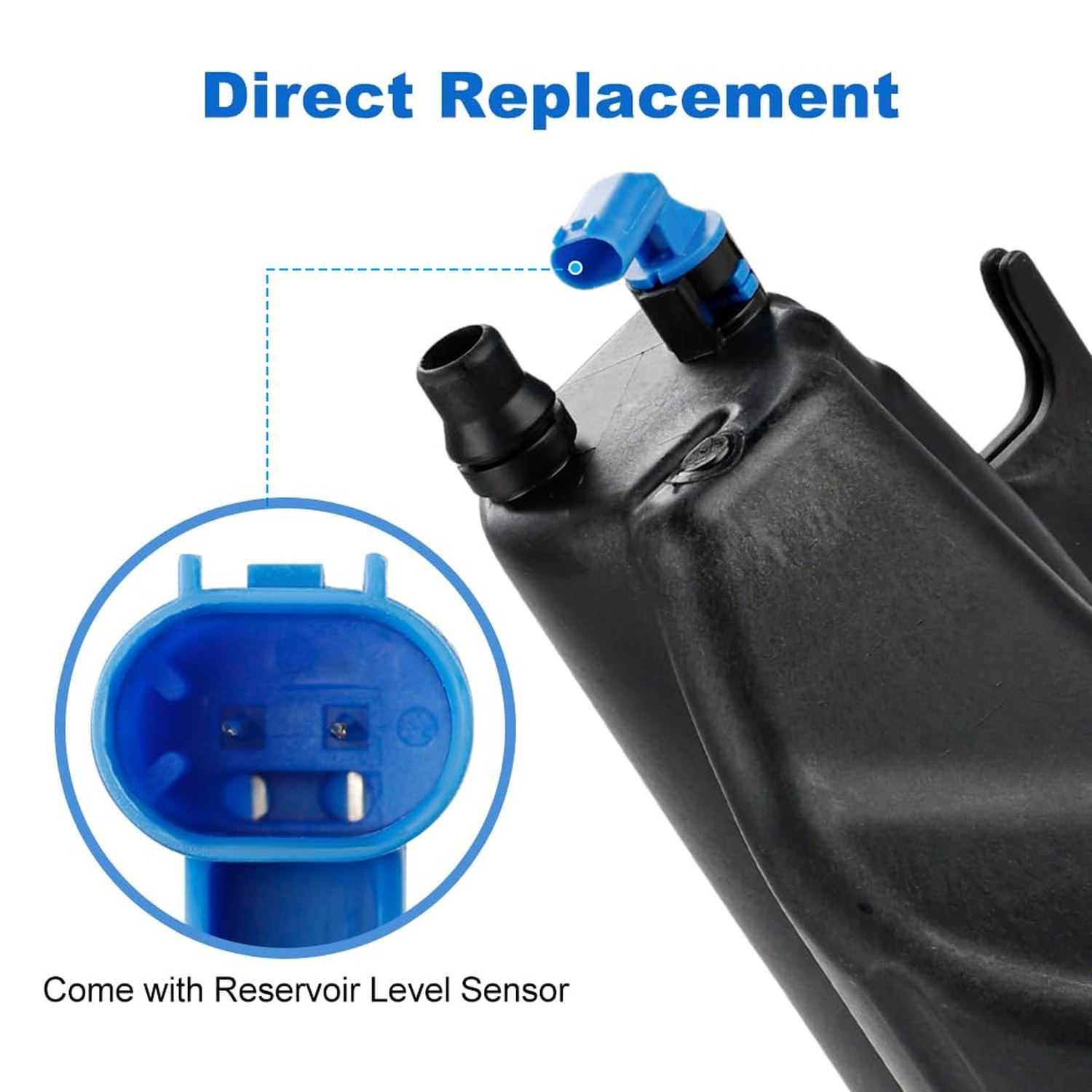 JDMON Engine Coolant Reservoir Tank w/ Sensor & Cap Replacement for BMW X5 E7…