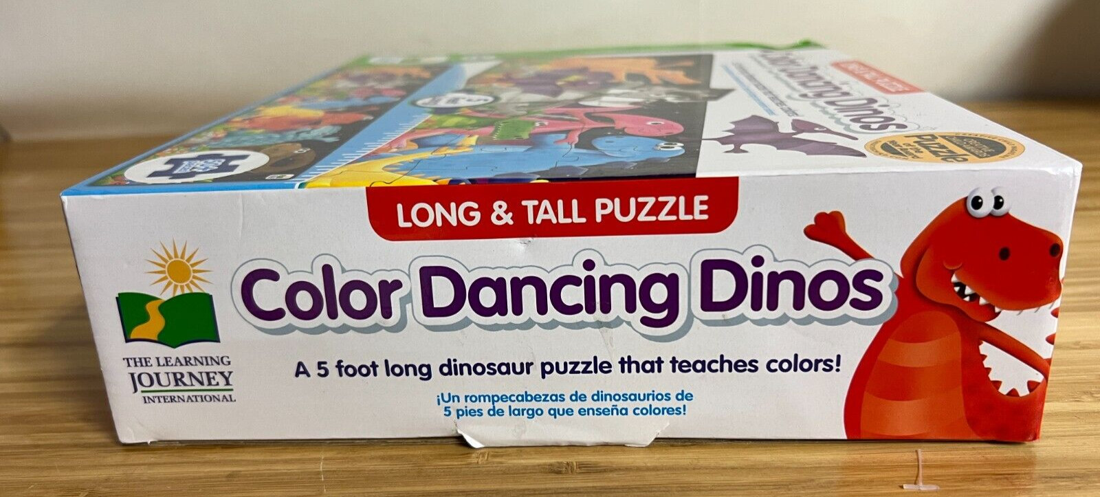 5 ft. 50 PC Dino Puzzle + 2 – 24 pc Wooden Puzzle by Melissa & Doug +
