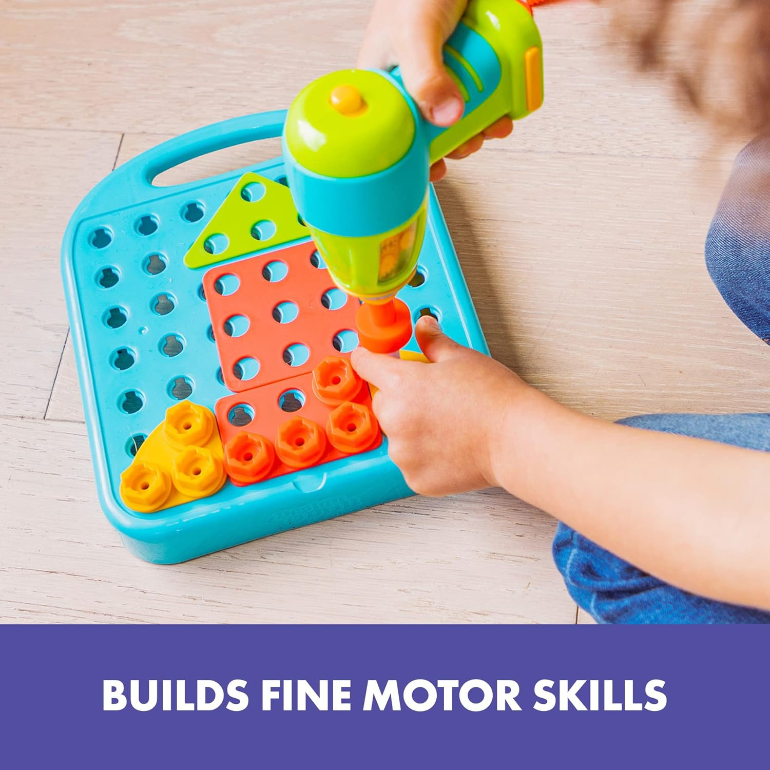 Design & Drill Shapes Workshop – Construction Toys & Toddler Tools, Kids Tool Se