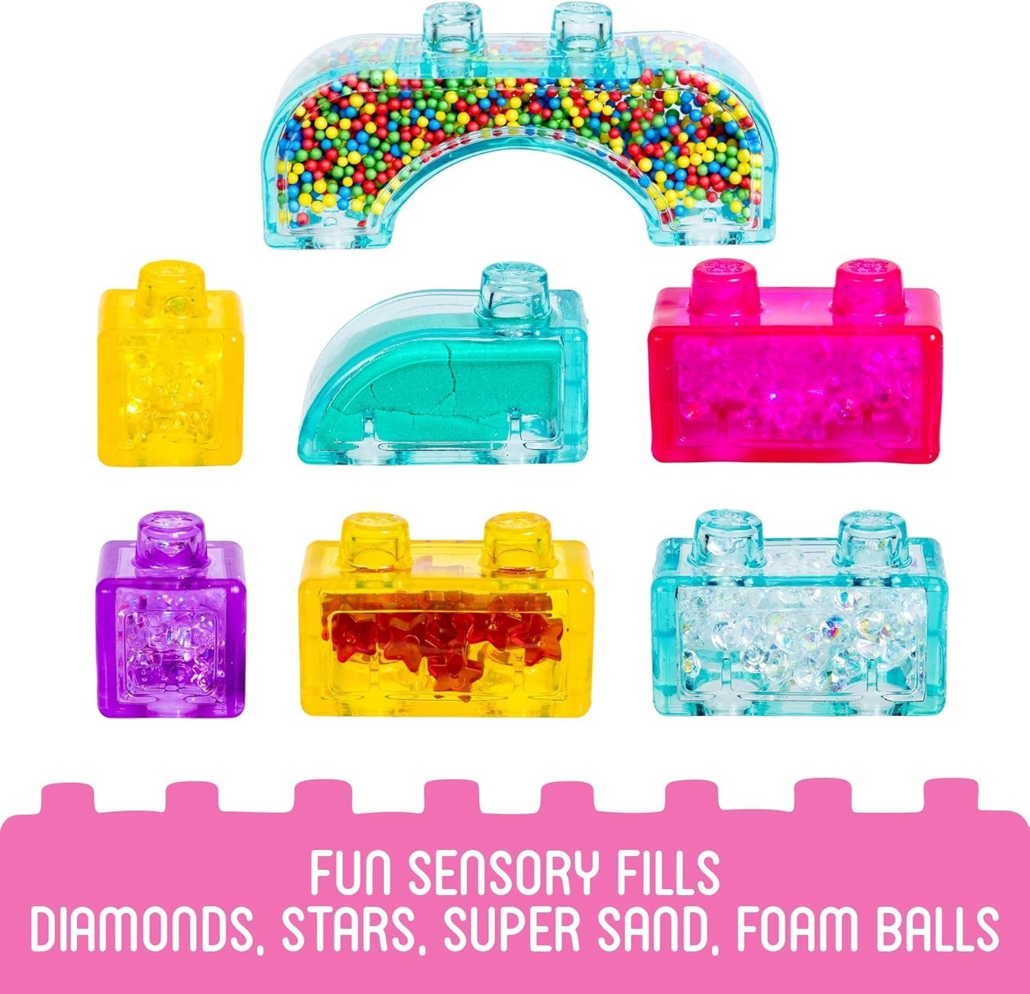 Jelly Blox Classic Castle Set – Includes 45 Pieces Toddler & Preschool Building