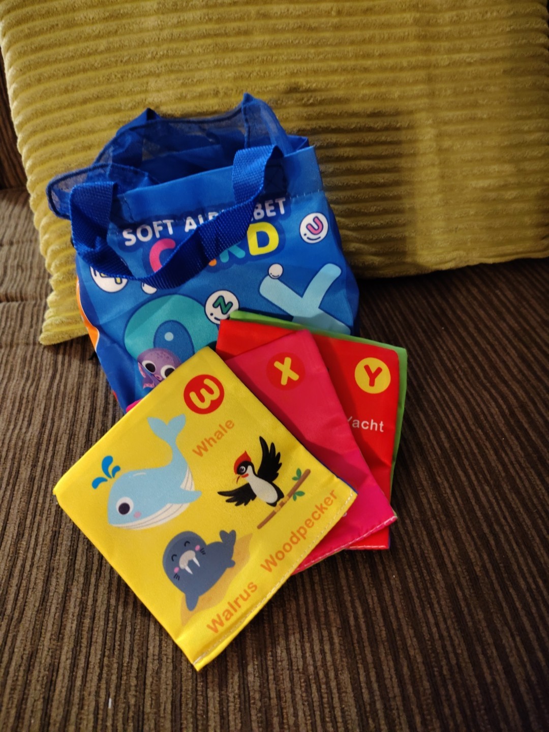 Soft Alphabet Cards Washable Alphabet Flash Cards Early Educational Toy
