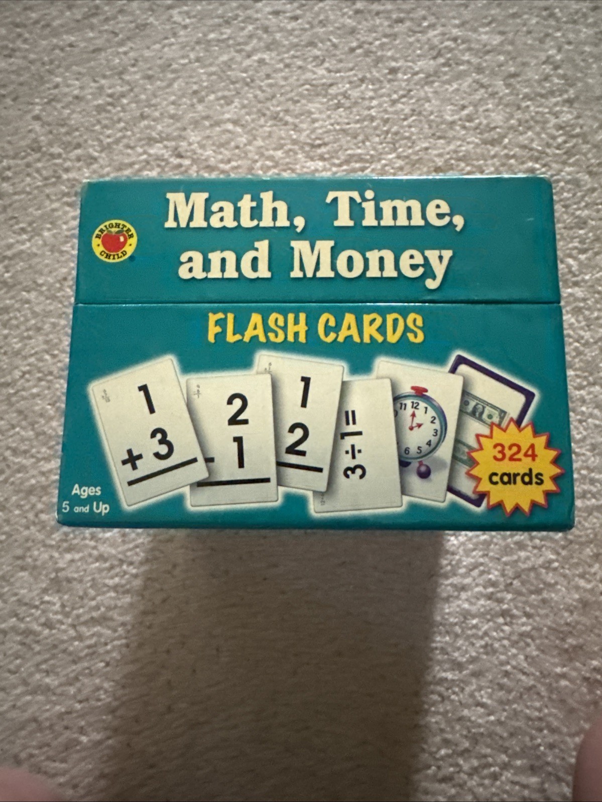 Math Time And Money & Telling Time Flash Cards 6 Sets Of 54 Cards Each Learning
