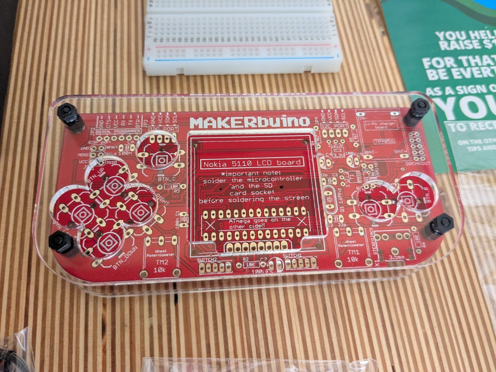 MAKERbuino DIY Game Console STEM Activity Kit with Arduino