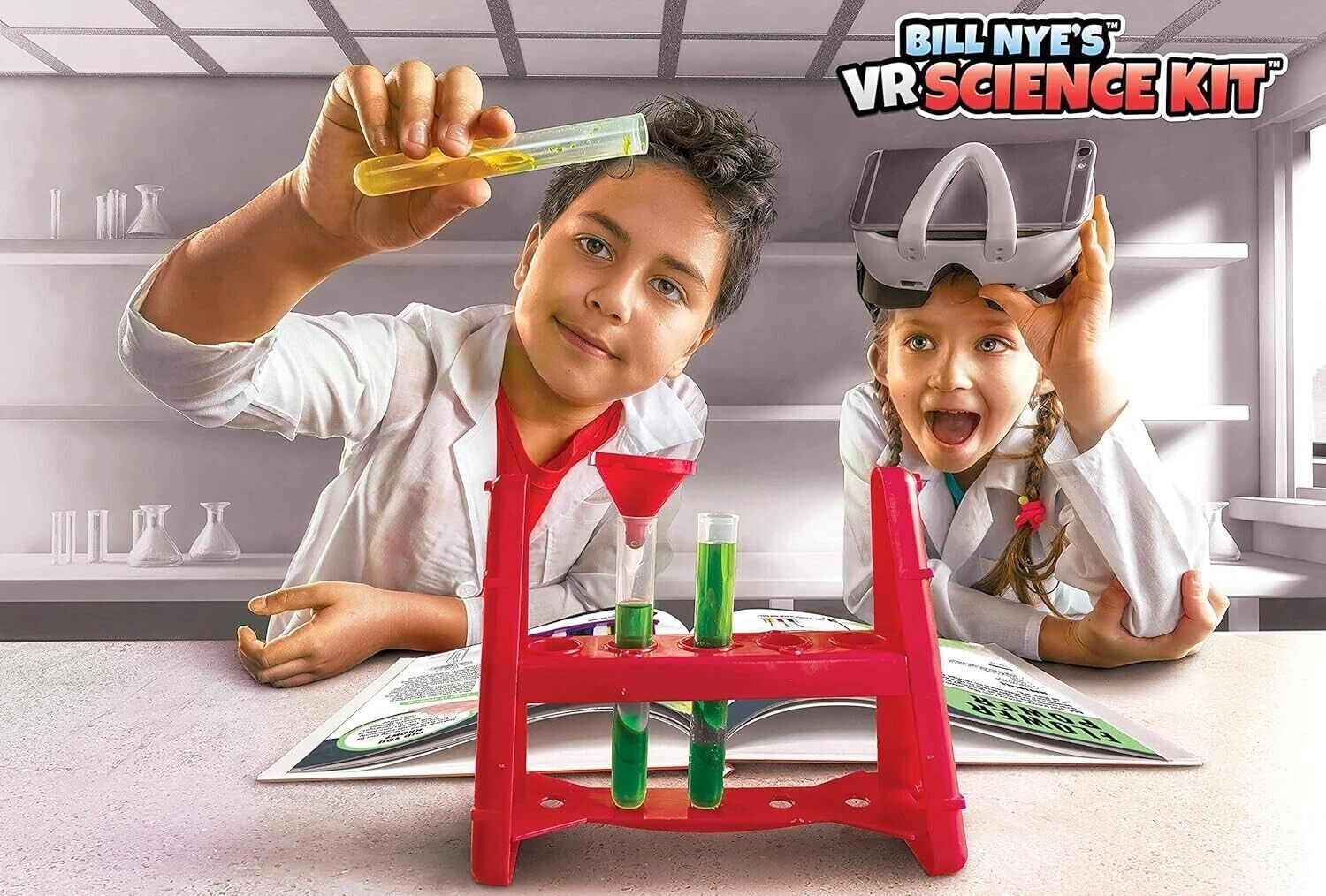 Abacus Brands Bill Nye’s VR Science Kit – Virtual Reality Kids Science Kit, Book