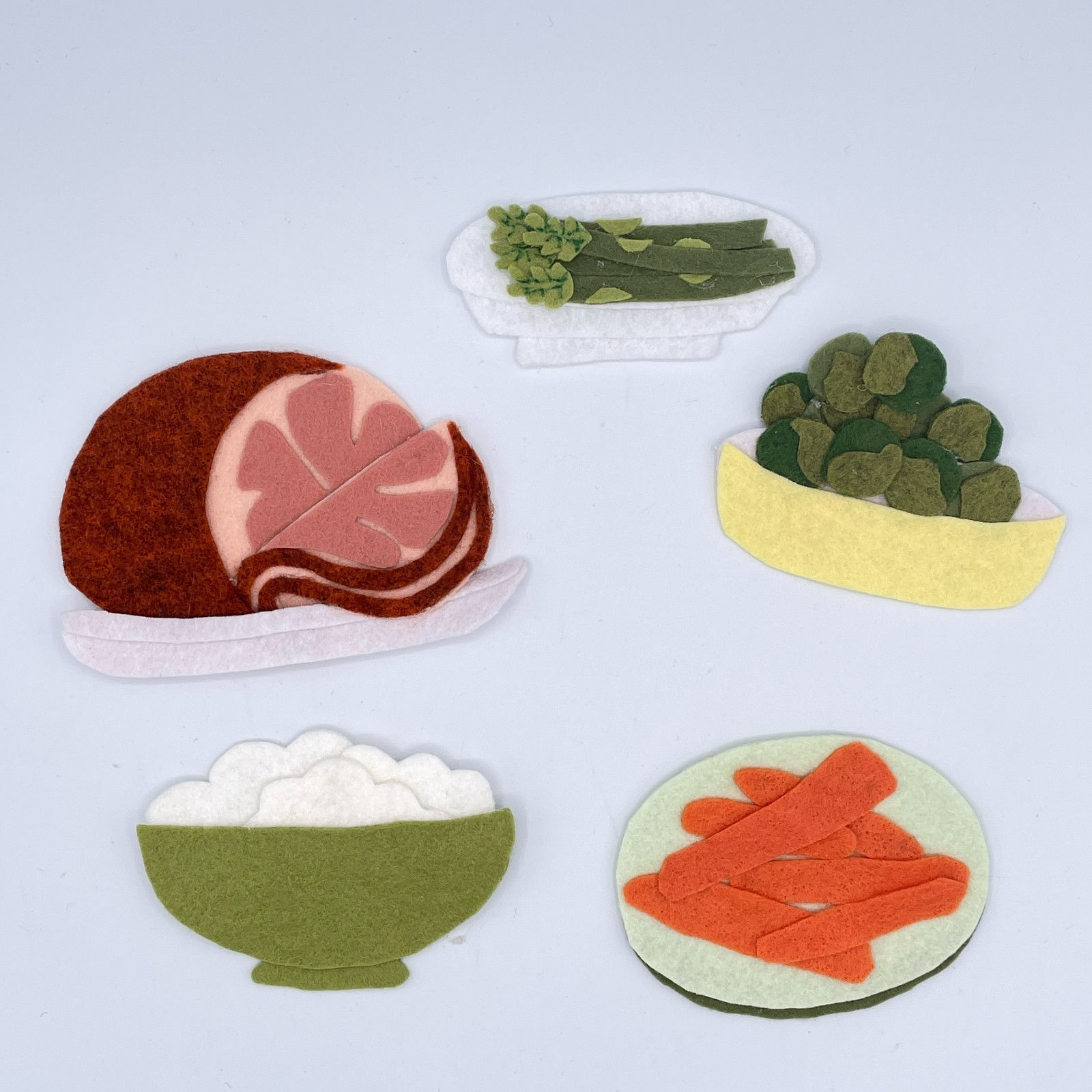 Thanksgiving Dinner Felt Story Set for Felt or Flannel Board Play