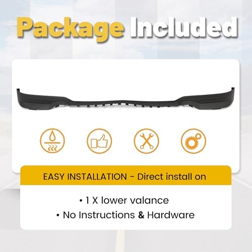 Front Lower Valance Panel Apron Compatible with 2014 2015 Silverado 1500 Air